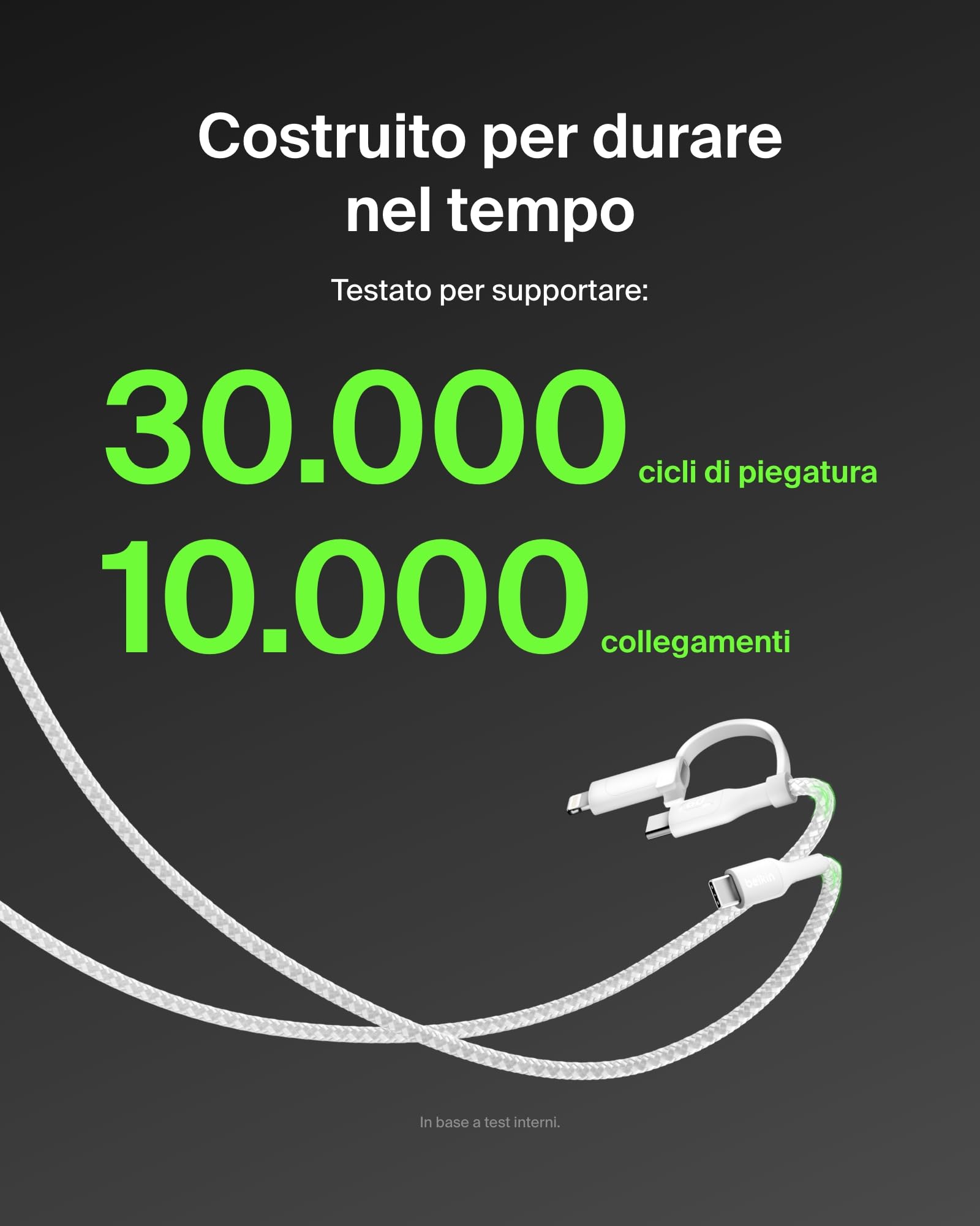 belkin-boostcharge-cavo-di-ricarica-2-in-1-usb-c-e-lightning-intrecciato-60w-cav image 6