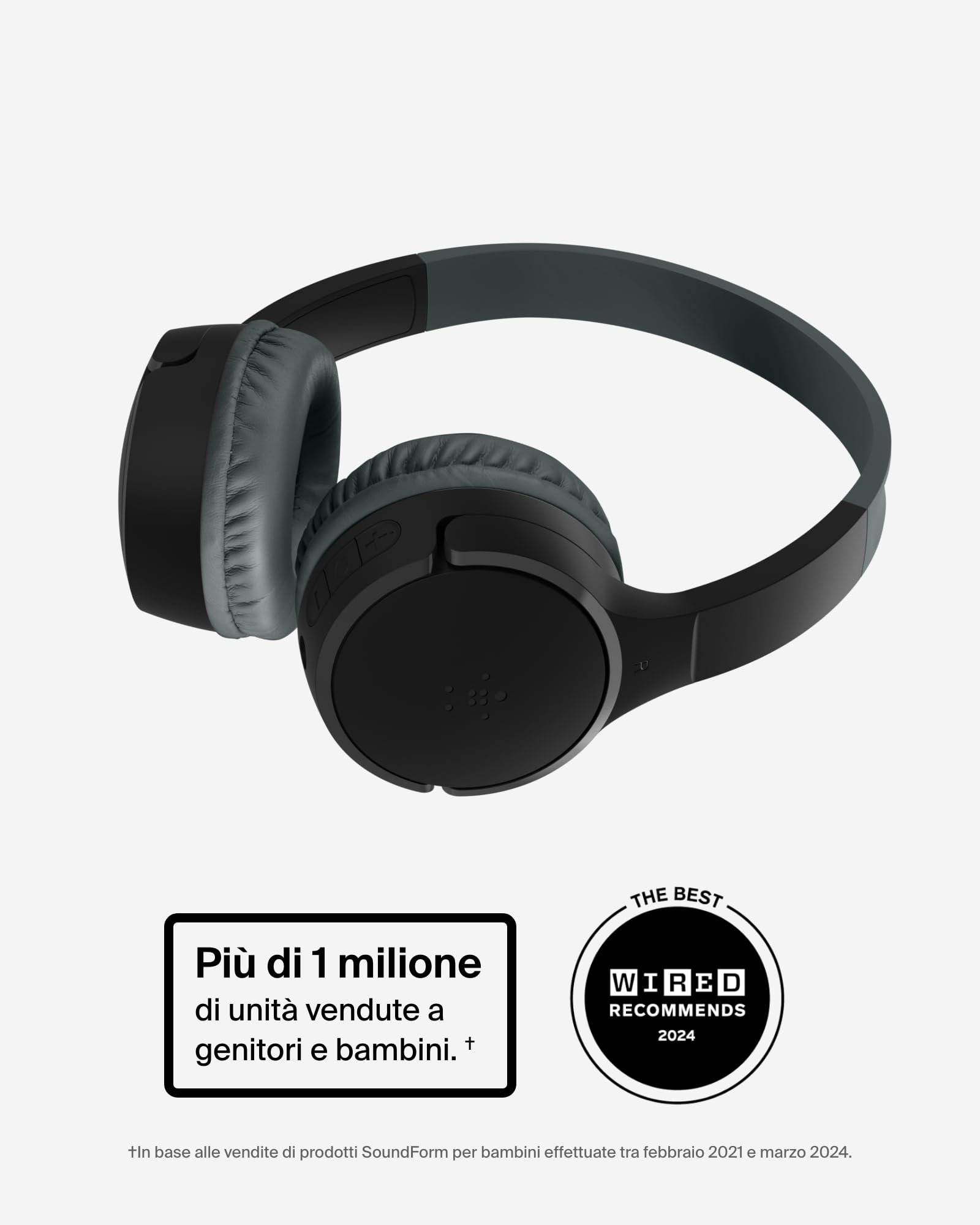 belkin-soundform-mini-cuffie-wireless-over-ear-per-bambini-con-microfono-bluetoo image 2