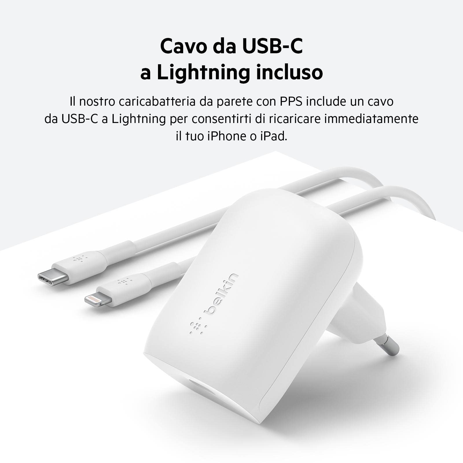 belkin-30w-usb-c-power-delivery-home-charger-caricatore-da-parete-usb-if-certifi image 8