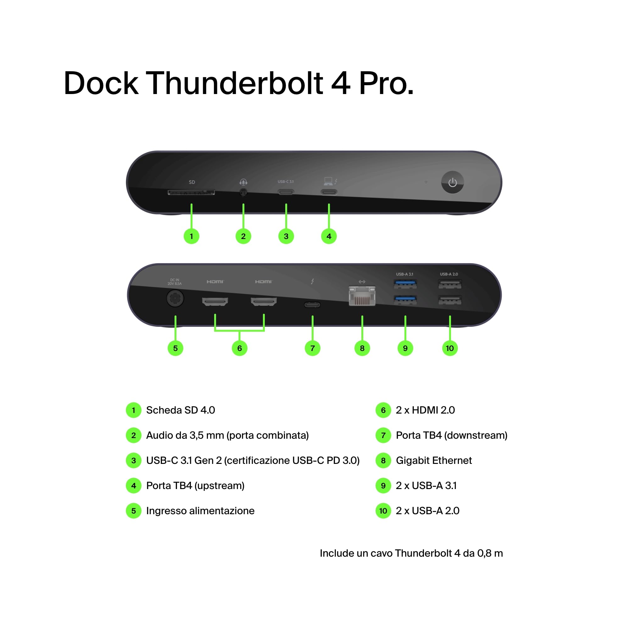 belkin-thunderbolt-4-pro-dock-docking-station-con-supporto-1-monitor-8k-a-60-hz- image 2