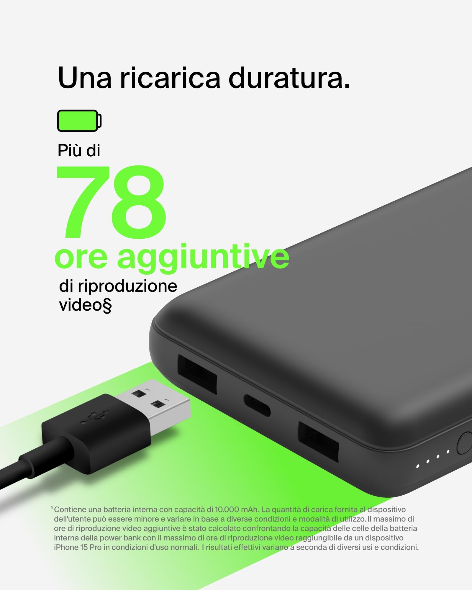 belkin-boostcharge-power-bank-usb-c-20k-20000mah-con-3-porte-e-cavo-usb-a-usb-c- image 3