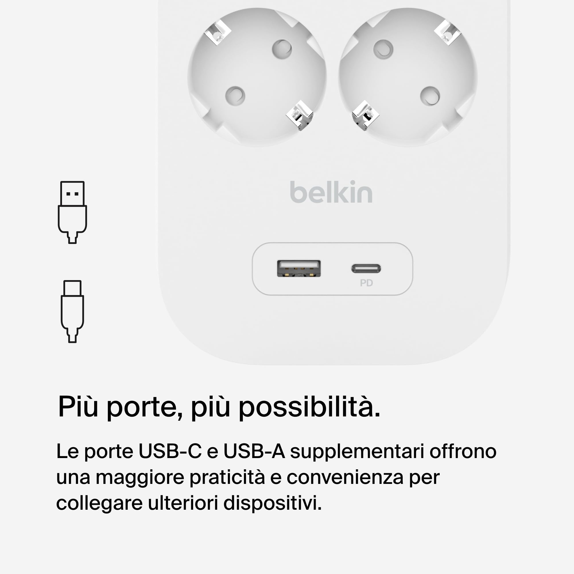 belkin-multipresa-montabile-a-parete-con-6-prese-ca-protette-usb-c-pd-e-usb-a-ca image 4