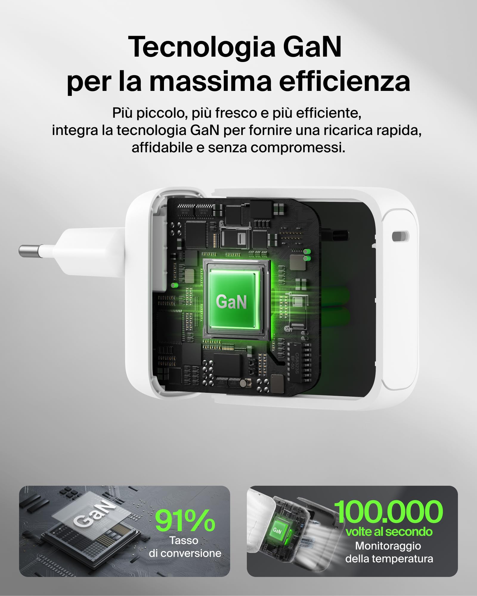 belkin-boostcharge-caricatore-usb-c-gan-100-w-caricatore-compatto-da-viaggio-con-2 image 3