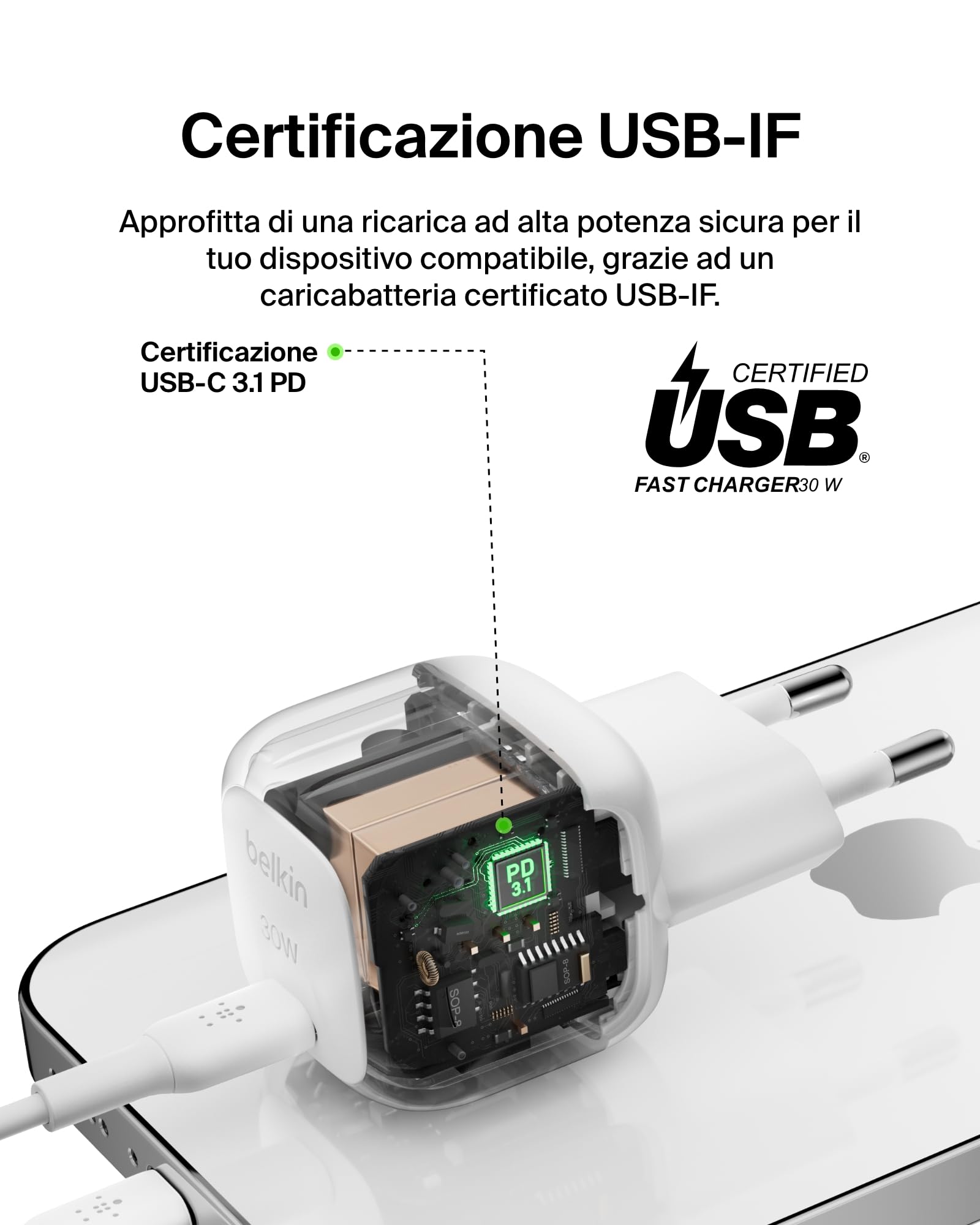 belkin-boostcharge-30w-caricabatterie-da-parete-compatto-usb-c-pd-3-1-per-iphone image 5
