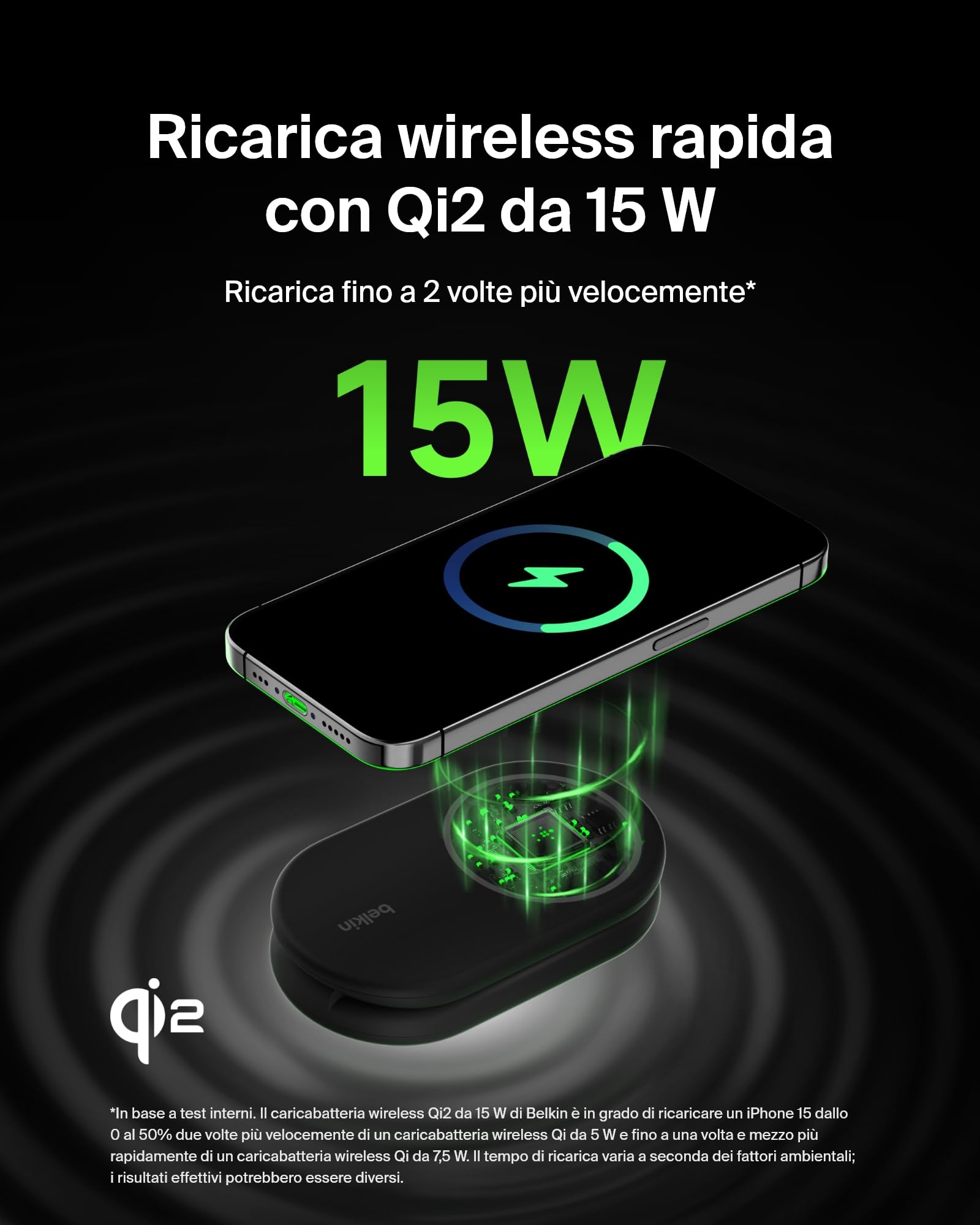 belkin-boostcharge-caricatore-wireless-magnetico-pieghevole-2-in-1-qi2-15-w-comp image 3