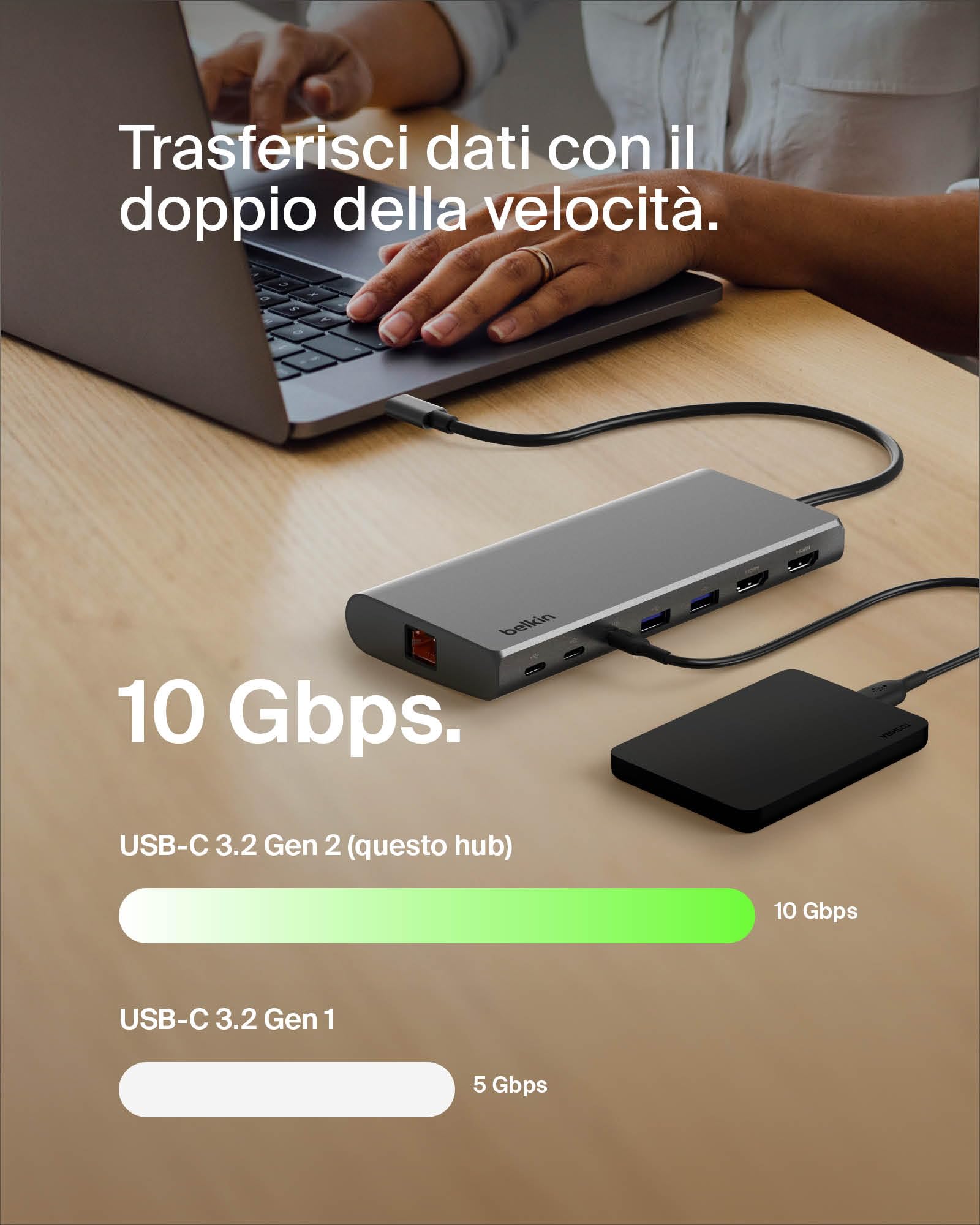 belkin-connect-hub-universale-8-in-1-usb-c-con-tecnologia-silicon-motion-dual-di image 5