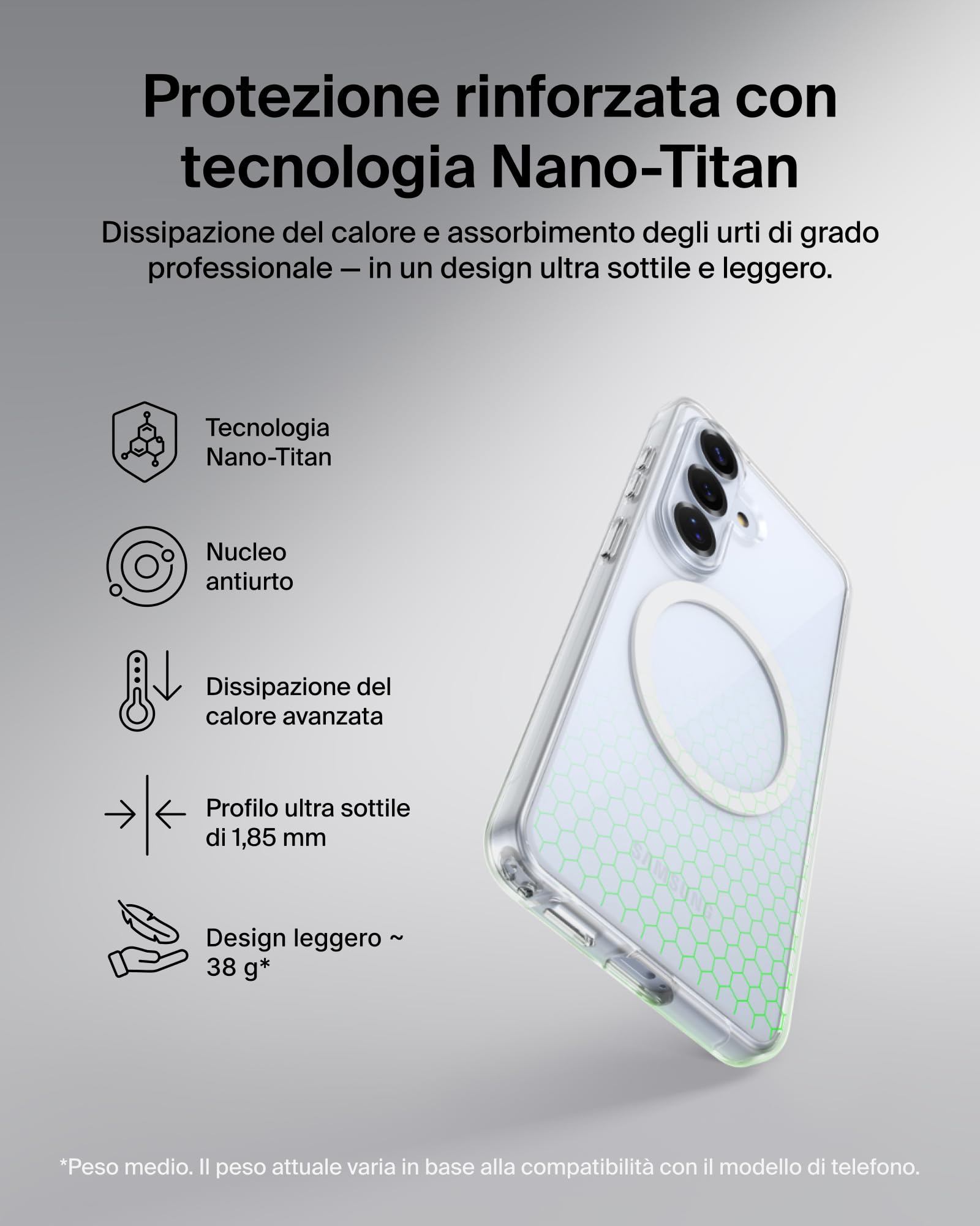 belkin-sheerforce-clear-cover-per-samsung-galaxy-s26-con-protezione-da-cadute-4- image 4