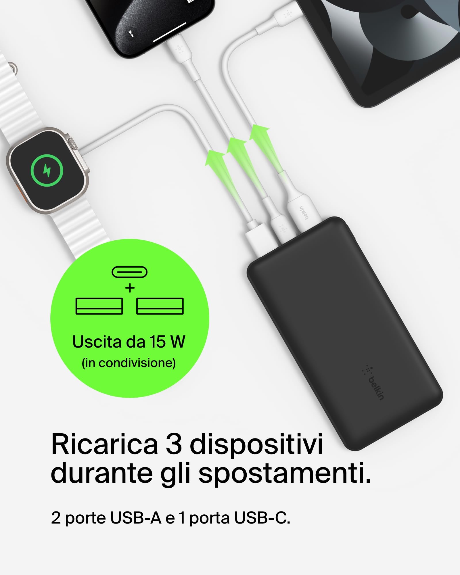 belkin-kit-di-ricarica-5-in-1-boostcharge-con-power-bank-10-000-mah-2-caricatori image 3