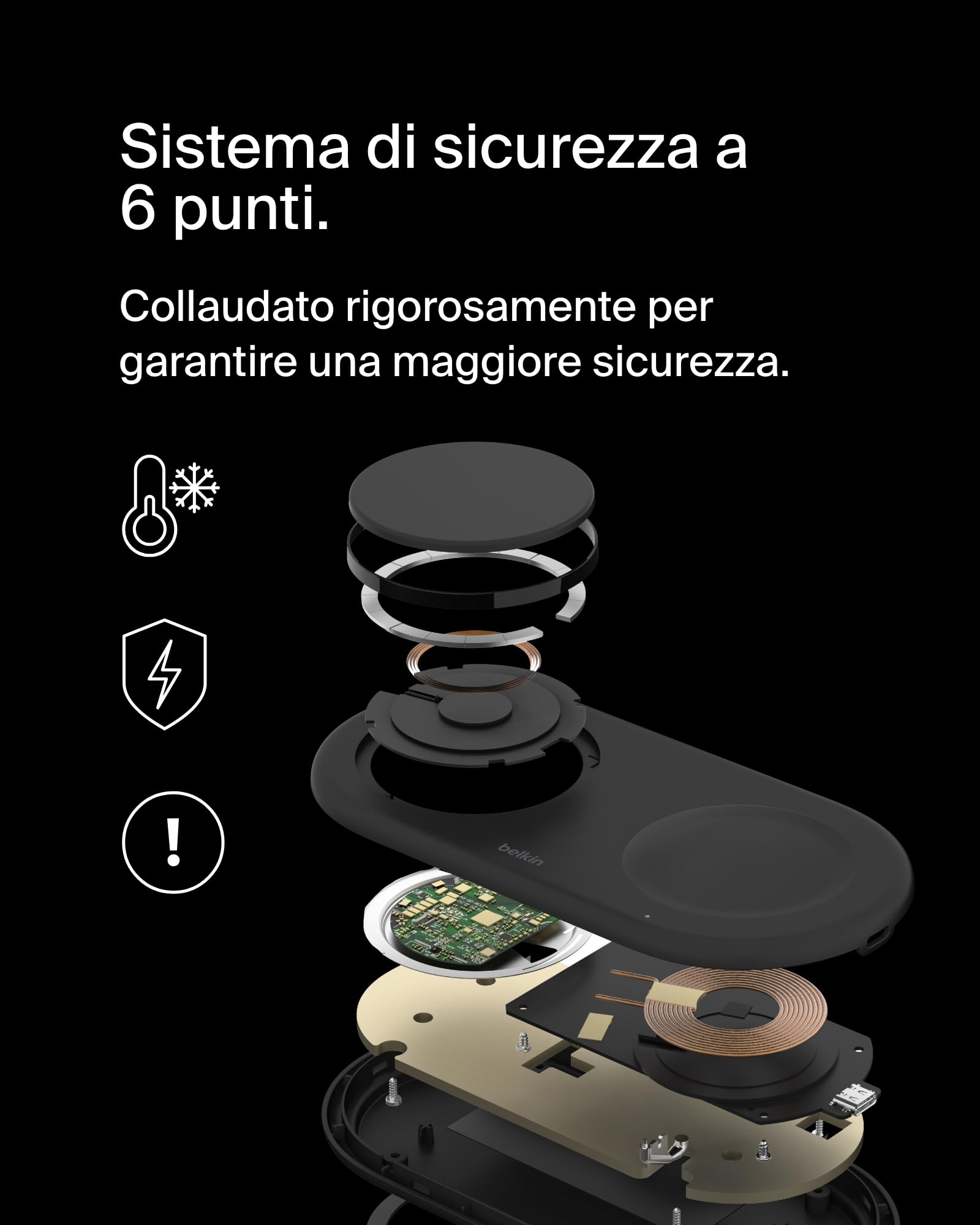 belkin-boostcharge-pro-tappetino-di-ricarica-wireless-3-in-1-qi2-magnetico-15-w- image 7