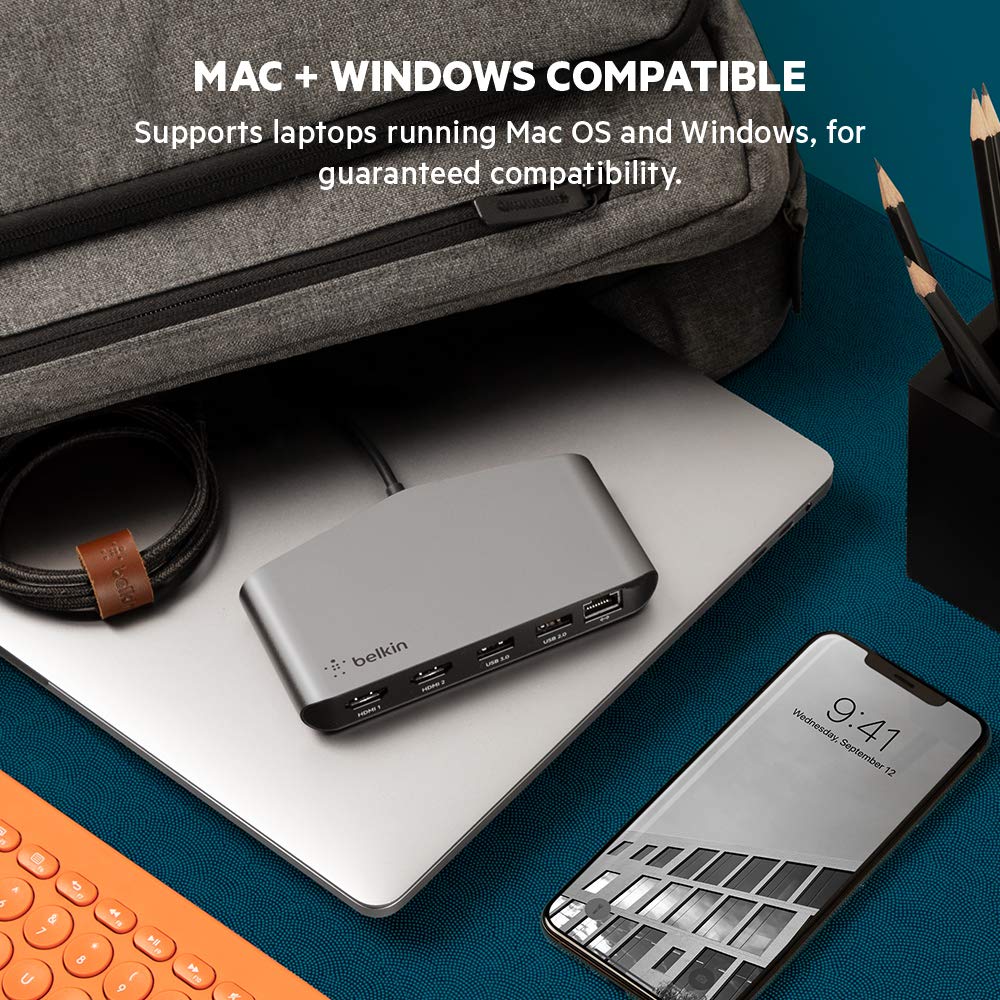 belkin-thunderbolt-3-mini-dock-con-cavo-integrato-dock-usb-c-a-doppio-hdmi-4k-60 image 3