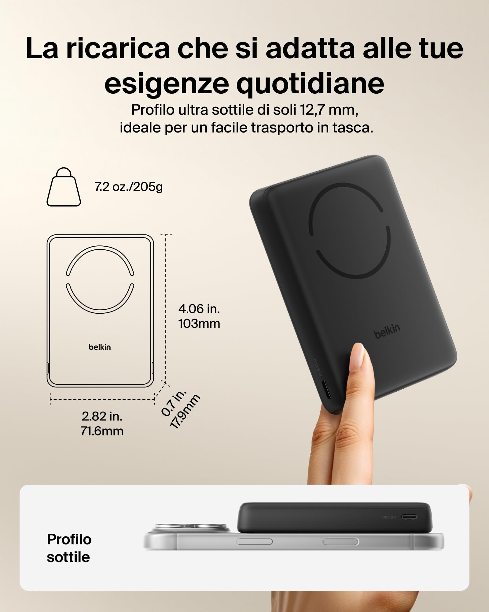 belkin-boostcharge-power-bank-10000-mah-magnetico-qi2-15-w-caricatore-portatile- image 3