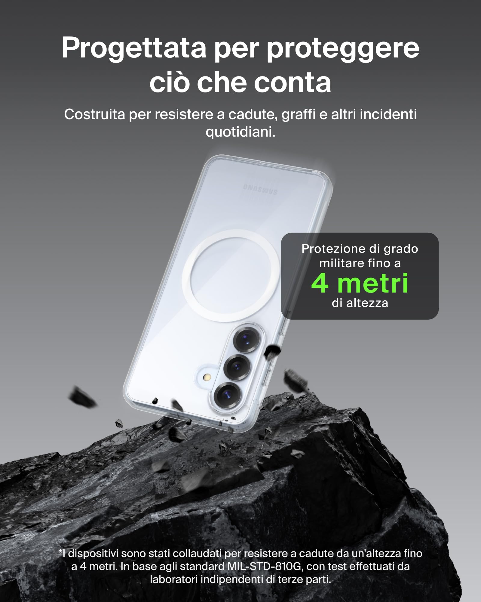 belkin-sheerforce-clear-cover-per-samsung-galaxy-s26-con-protezione-da-cadute-4- image 3