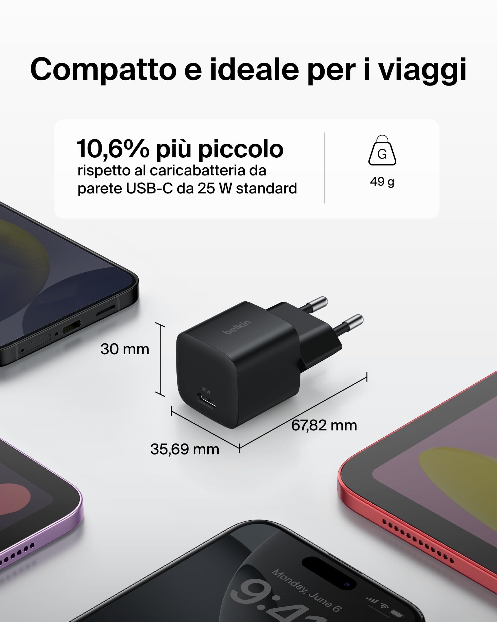 belkin-caricatore-da-parete-usb-c-25-w-ricarica-rapida-usb-c-pd-3-0-con-pps-comp image 2