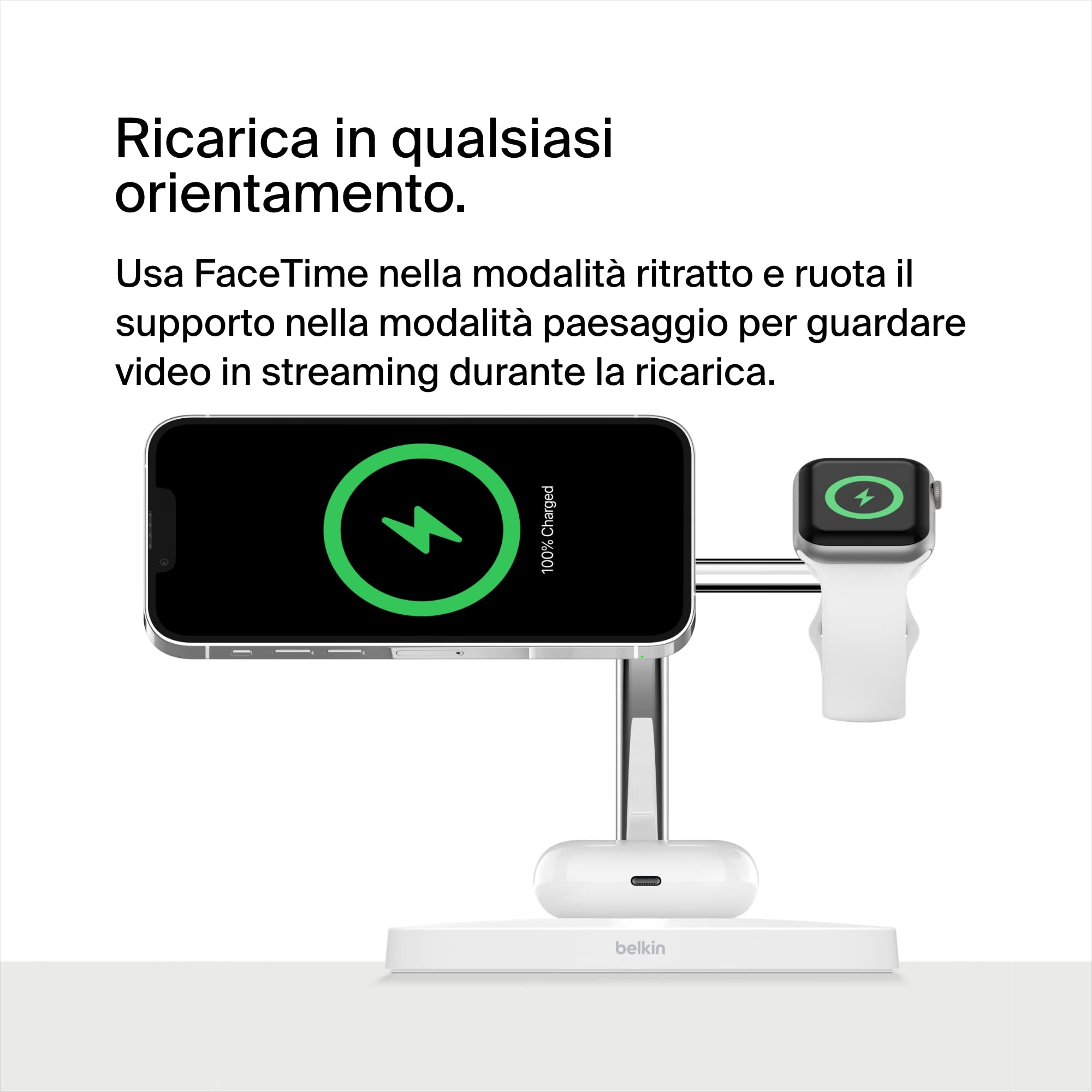 belkin-caricabatterie-wireless-3-in-1-con-magsafe-15-w-per-iphone-apple-watch-e- image 6