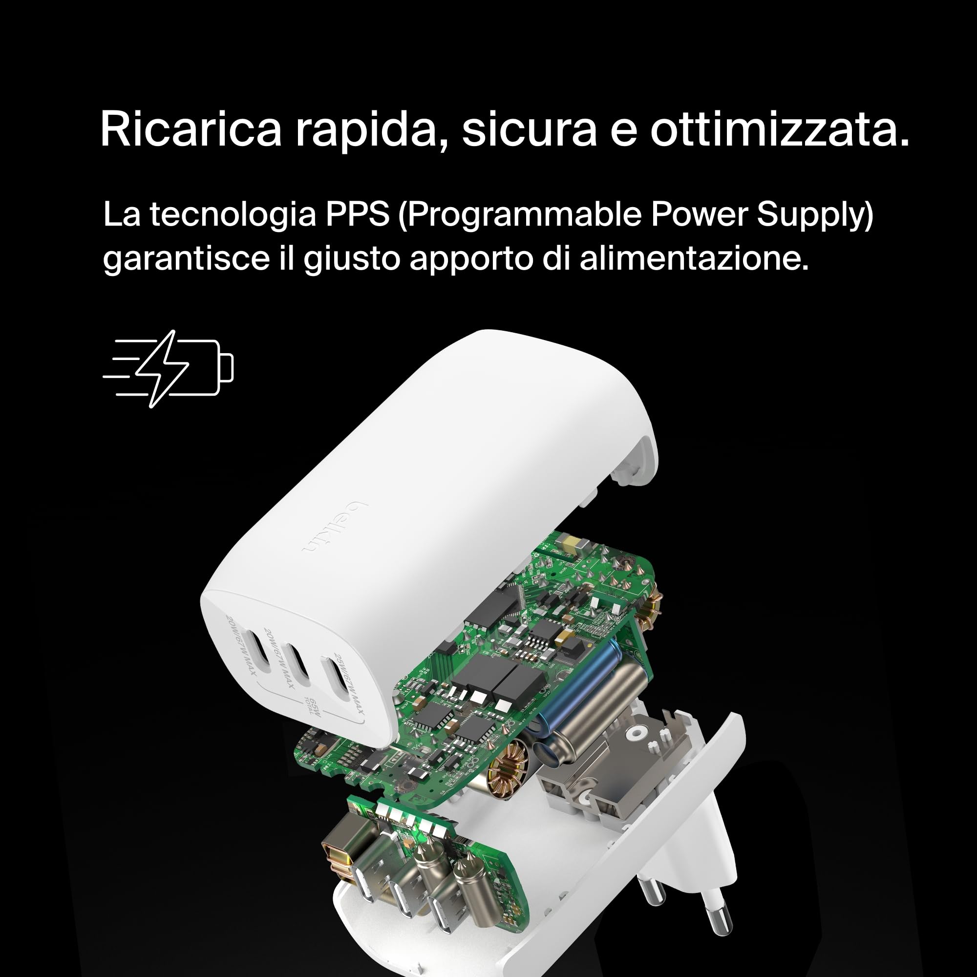 belkin-boostcharge-67-w-caricabatteria-da-parete-a-3-porte-usb-c-con-pps-e-power image 4