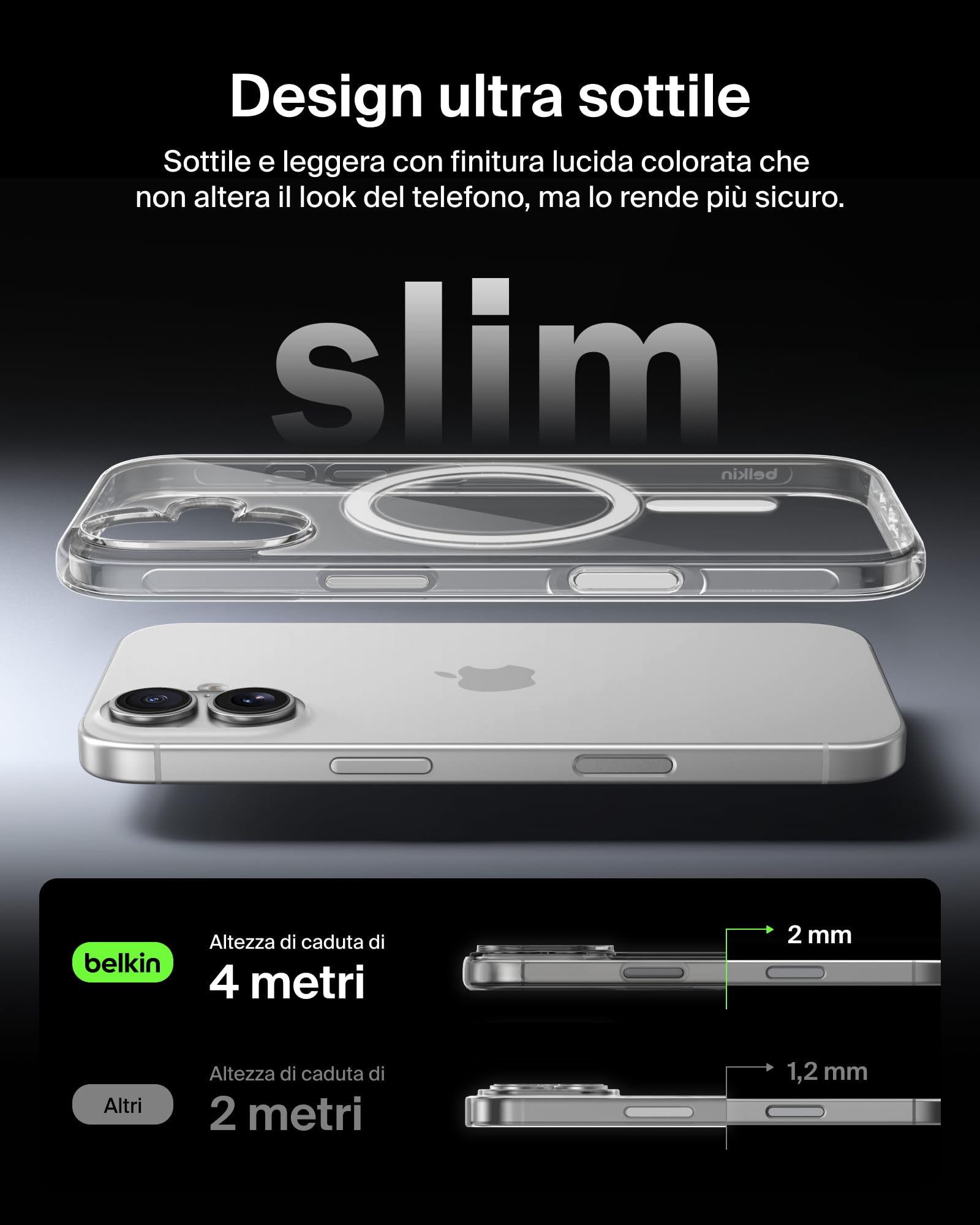 belkin-sheerforce-clear-cover-per-iphone-17-compatibile-magsafe-custodia-traspar image 8