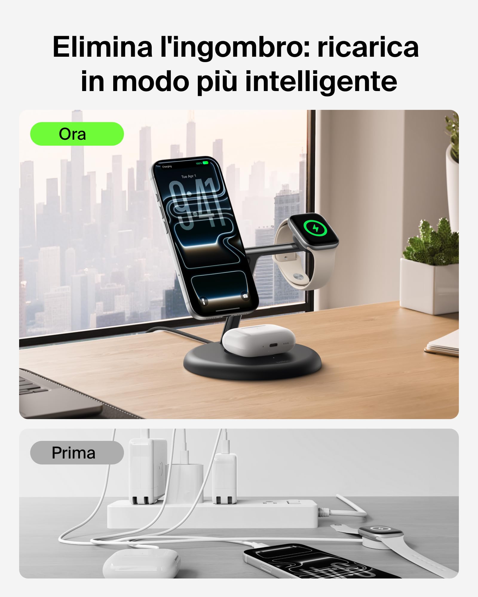 belkin-ultracharge-stazione-di-ricarica-wireless-3-in-1-qi2-2-25-w-usb-c-magneti image 5