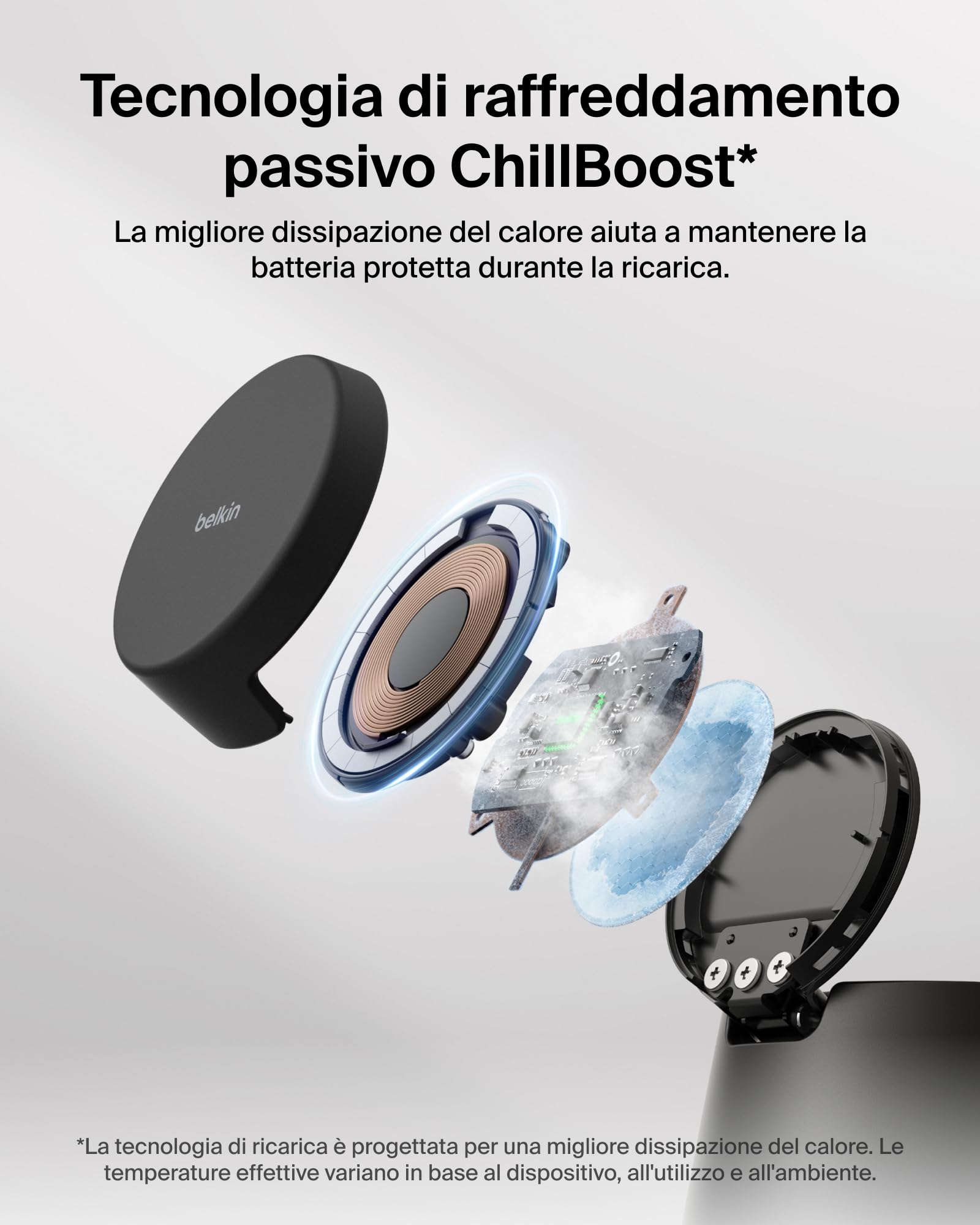 belkin-ultracharge-caricatore-wireless-magnetico-3-in-1-qi2-25w-con-porta-usb-c- image 8