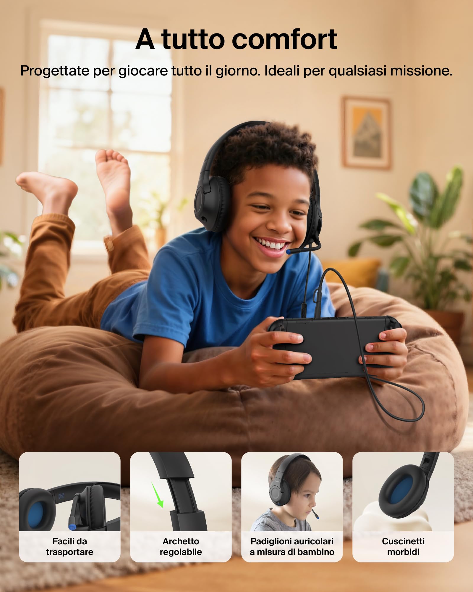 belkin-gaming-inspire-cuffie-usb-c-con-filo-per-bambini-microfono-a-braccio-rego image 6
