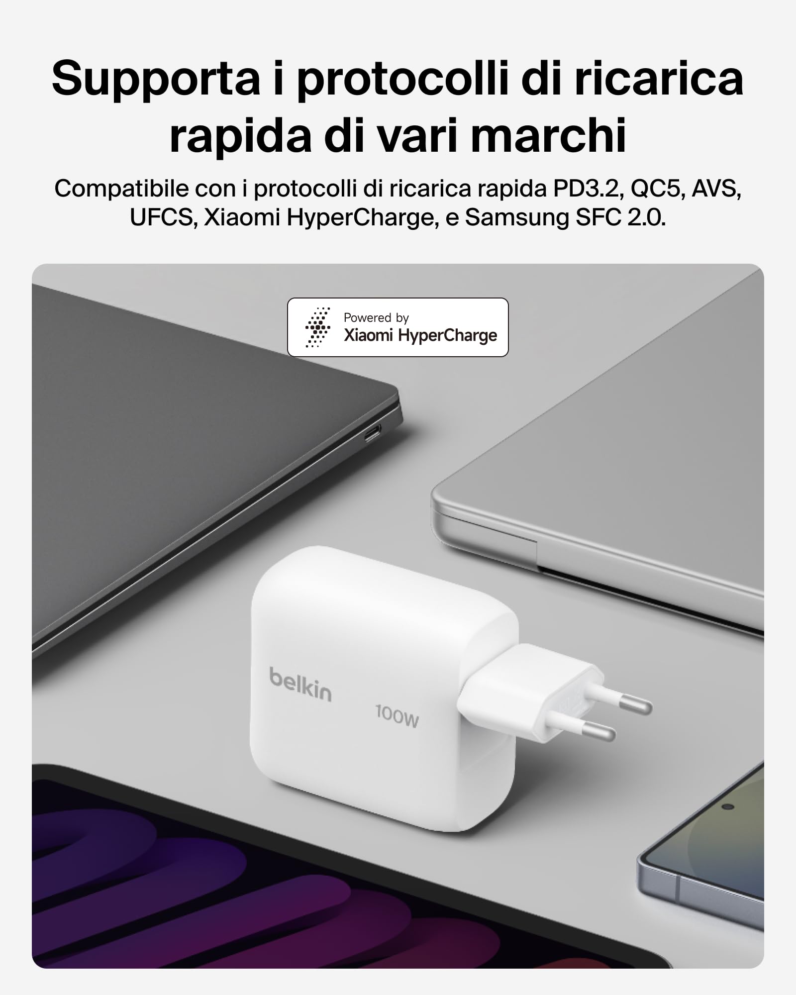 belkin-boostcharge-caricatore-usb-c-gan-100-w-caricatore-compatto-da-viaggio-con-2 image 4