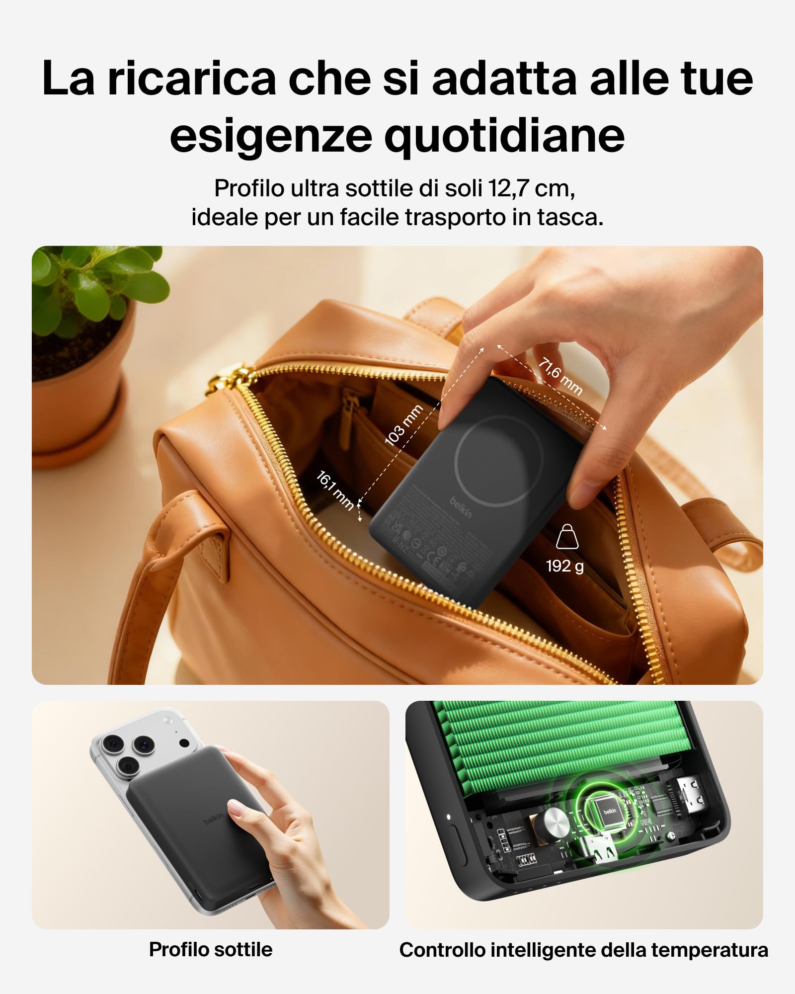 belkin-boostcharge-power-bank-magnetico-10000-mah-qi2-7-5-w-caricatore-portatile image 3