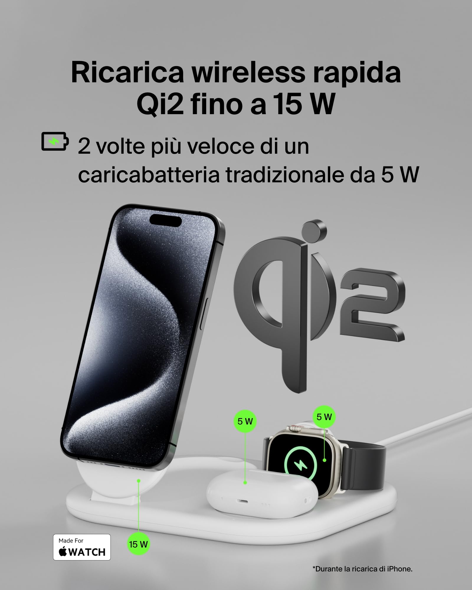belkin-boostcharge-caricatore-magnetico-pieghevole-3-in-1-qi2-15-w-compatibile-m image 2
