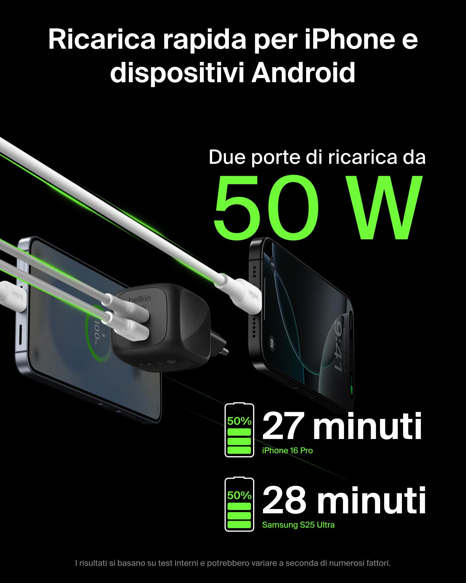 belkin-caricatore-usb-c-dual-porta-50w-gan-pd-3-1-ricarica-rapida-per-macbook-ip image 4