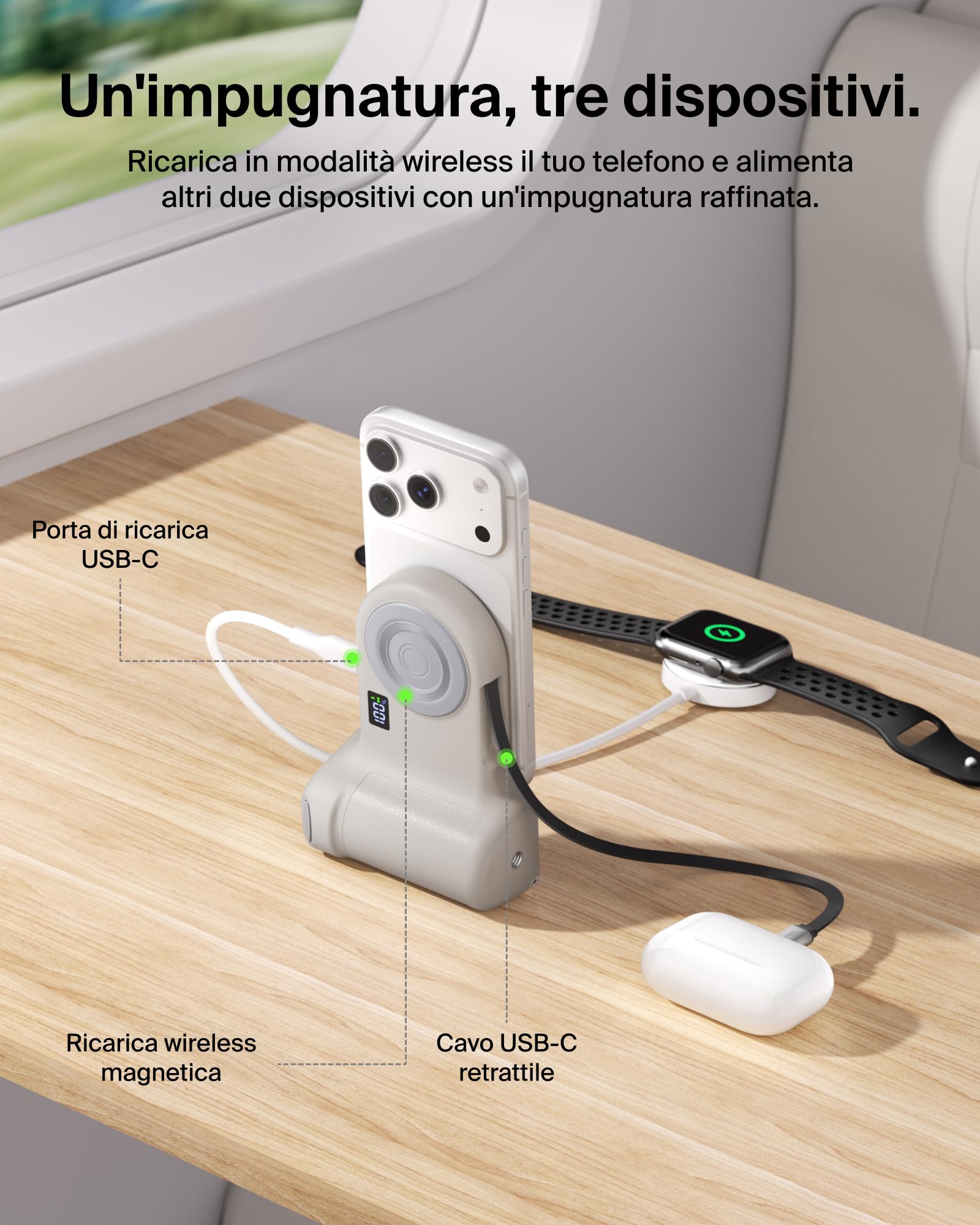 belkin-stage-powergrip-impugnatura-per-smartphone-con-power-bank-magnetico-9300- image 5
