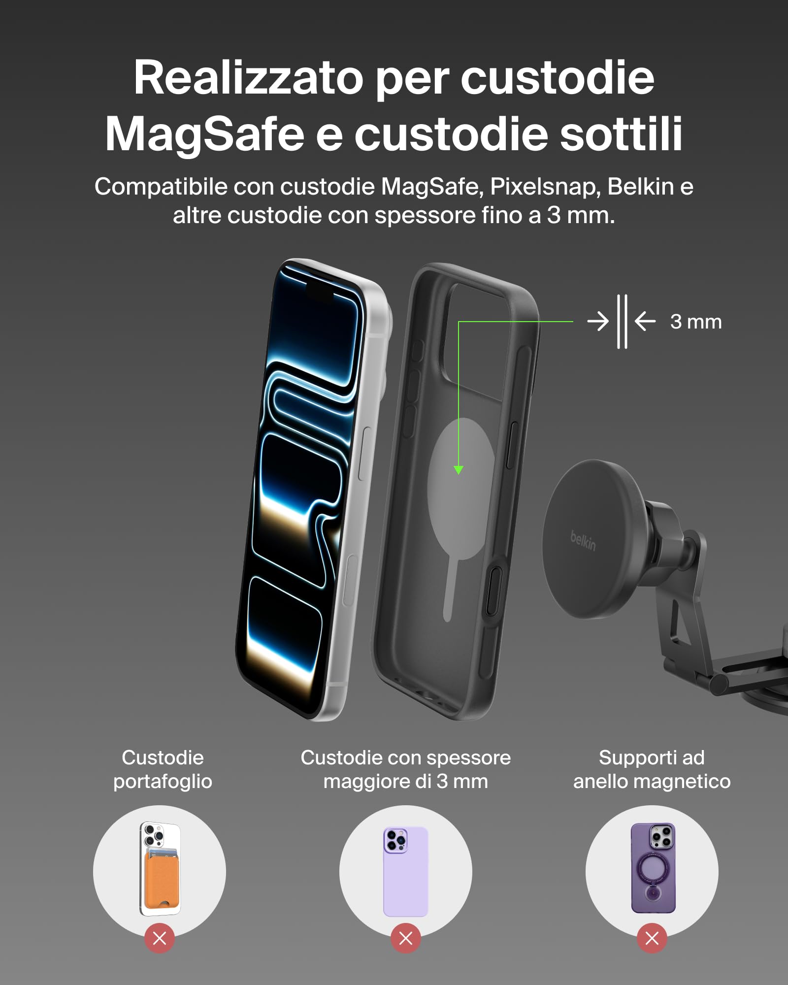 belkin-boostcharge-caricatore-wireless-per-auto-qi2-con-supporto-magnetico-per-b image 5