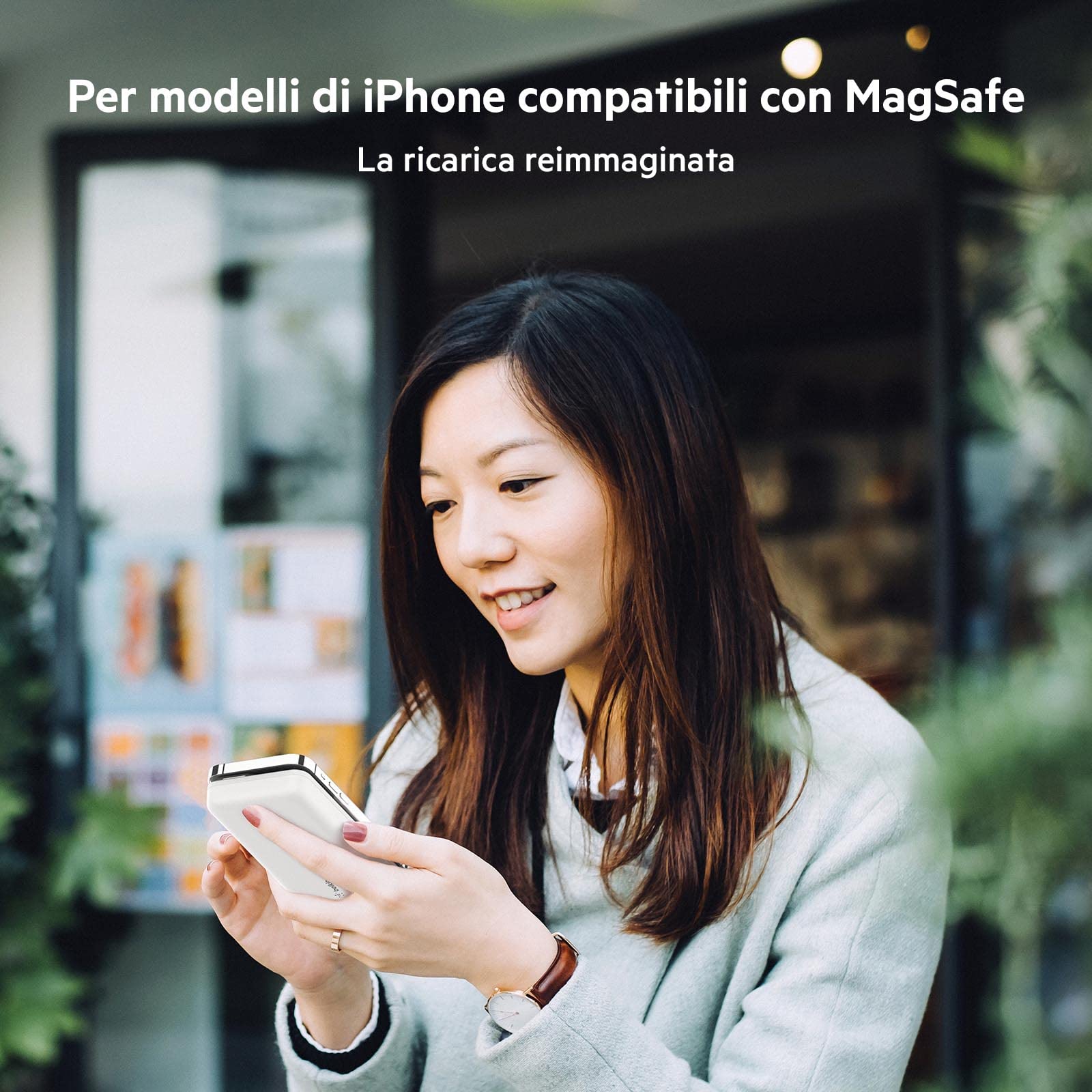 belkin-batteria-esterna-wireless-magnetica-10000mah-magsafe-power-bank-con-ricar image 2