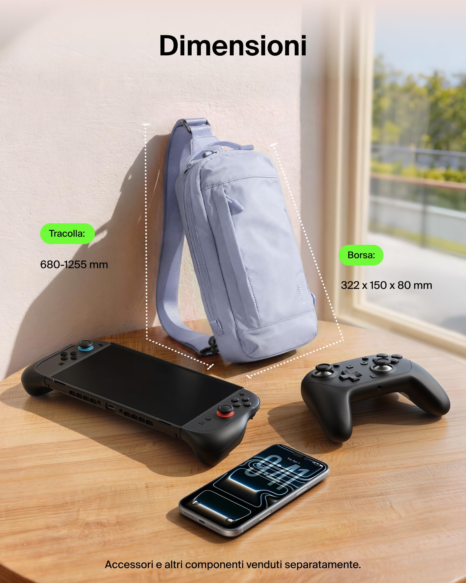 belkin-gaming-borsa-crossbody-per-nintendo-switch-2-2025-con-10-slot-per-giochi- image 5