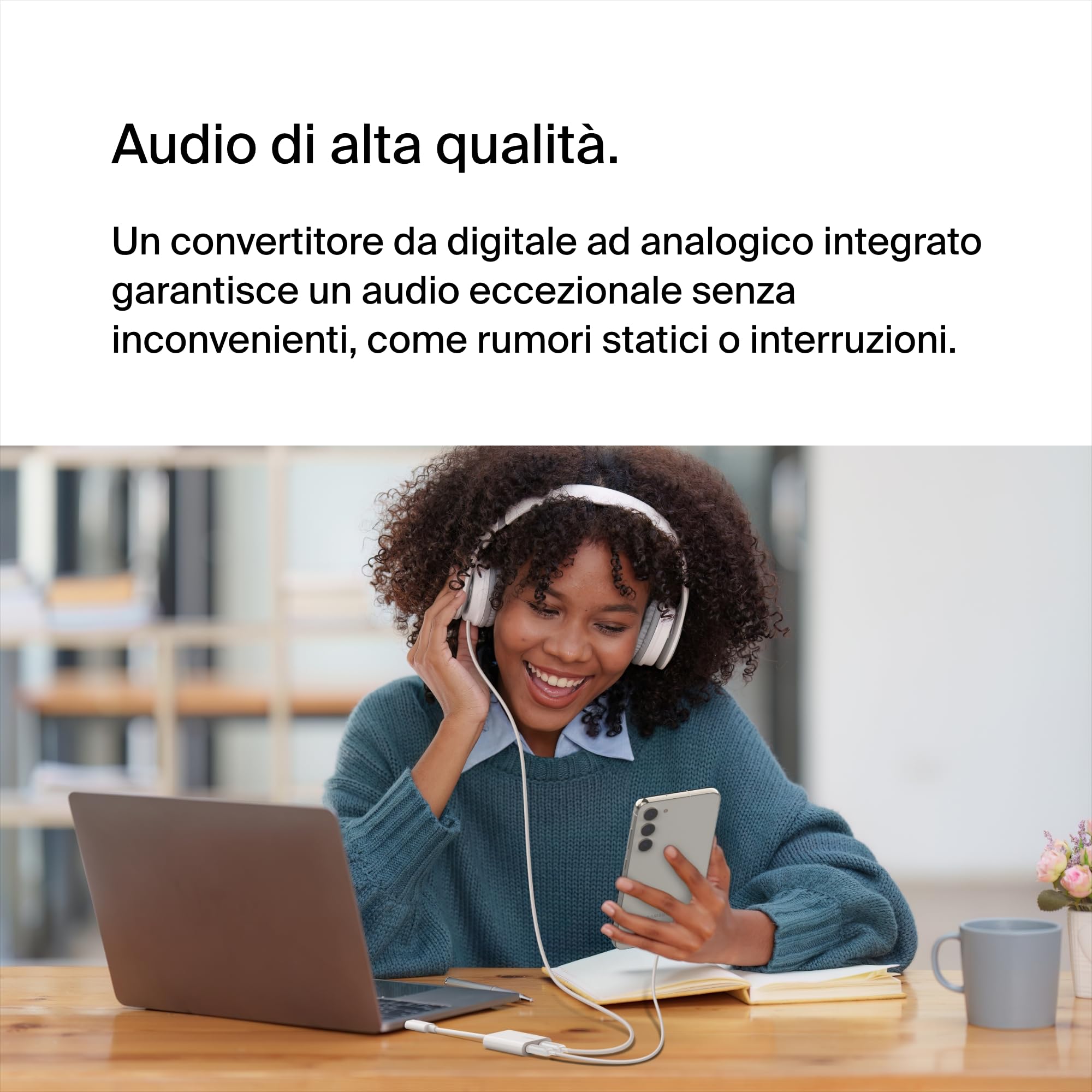 belkin-rockstar-adattatore-audio-ricarica-usb-c-2-in-1-pass-through-60-w-usb-pd- image 4