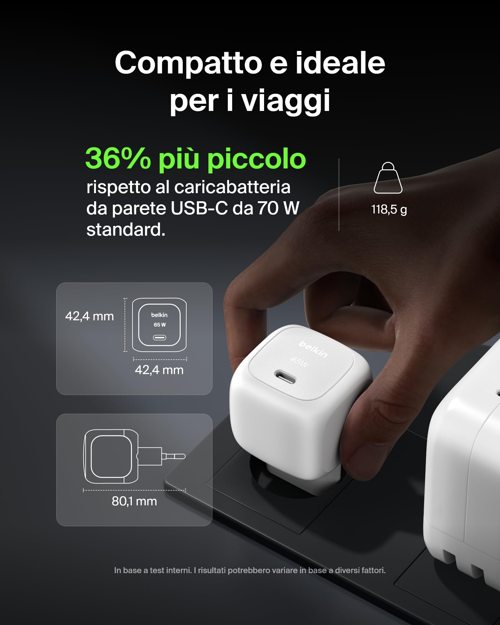 belkin-caricatore-da-muro-usb-c-65-w-boostcharge-ricarica-rapida-pd-3-1-pps-per- image 3