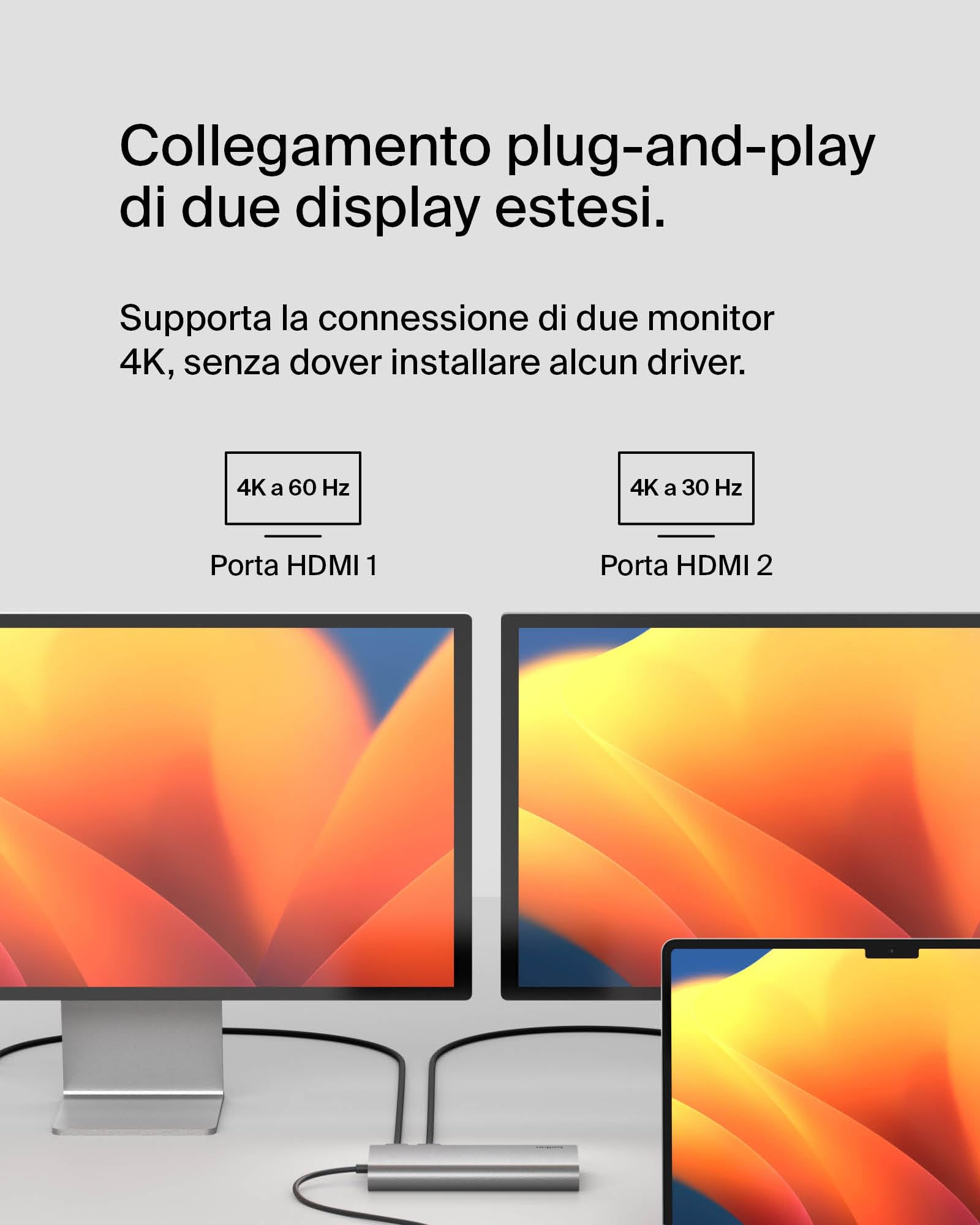 belkin-connect-hub-universale-8-in-1-usb-c-con-tecnologia-silicon-motion-dual-di image 6