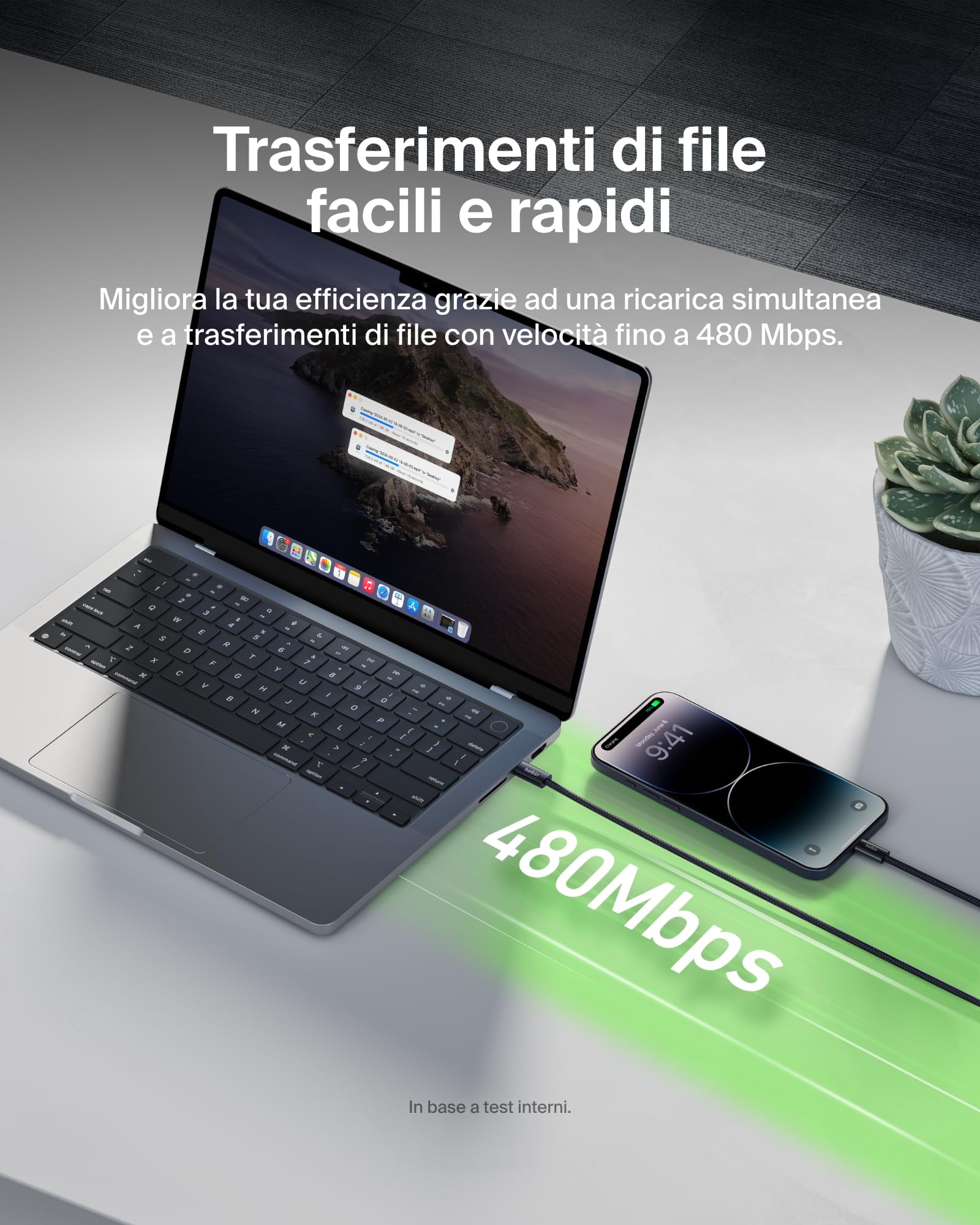 belkin-boostcharge-confezione-da-2-cavi-intrecciati-usb-c-a-lightning-1-5-m-cert image 6