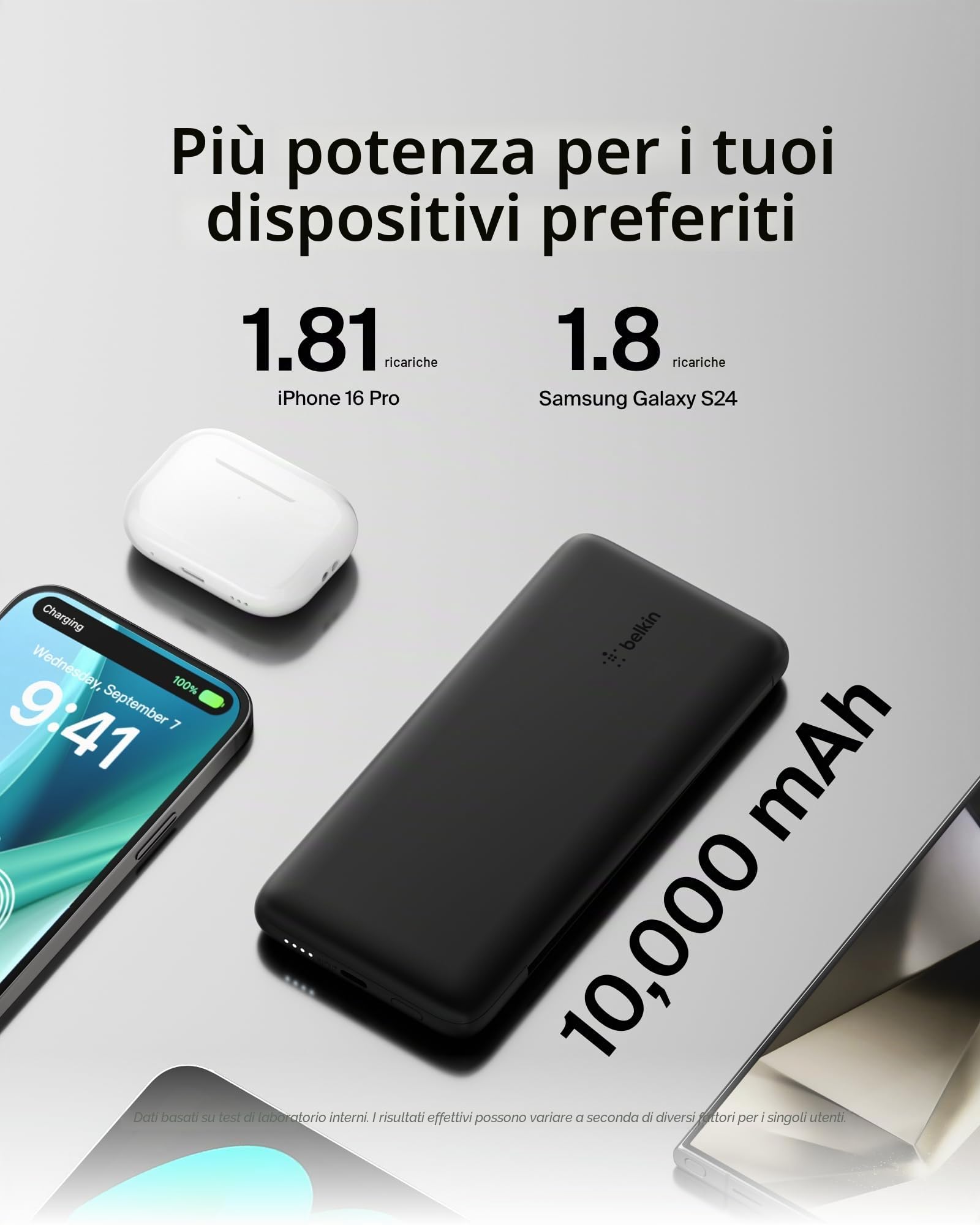 belkin-boostcharge-plus-batteria-esterna-portatile-10-000-mah-con-cavi-lightning image 8