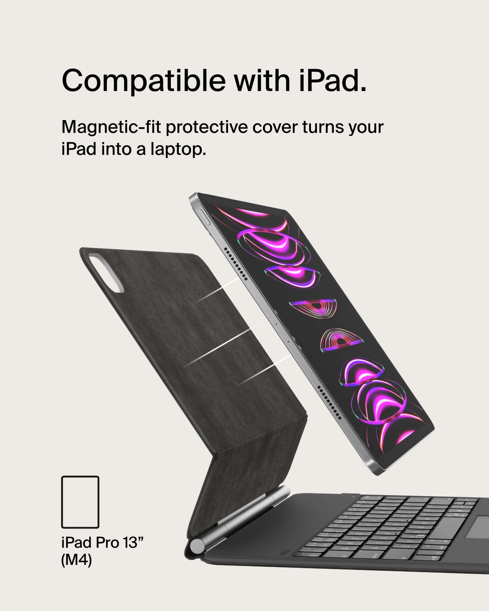 belkin-pro-keyboard-case-per-ipad-pro-13-m4-custodia-con-tastiera-bluetooth-retr image 7