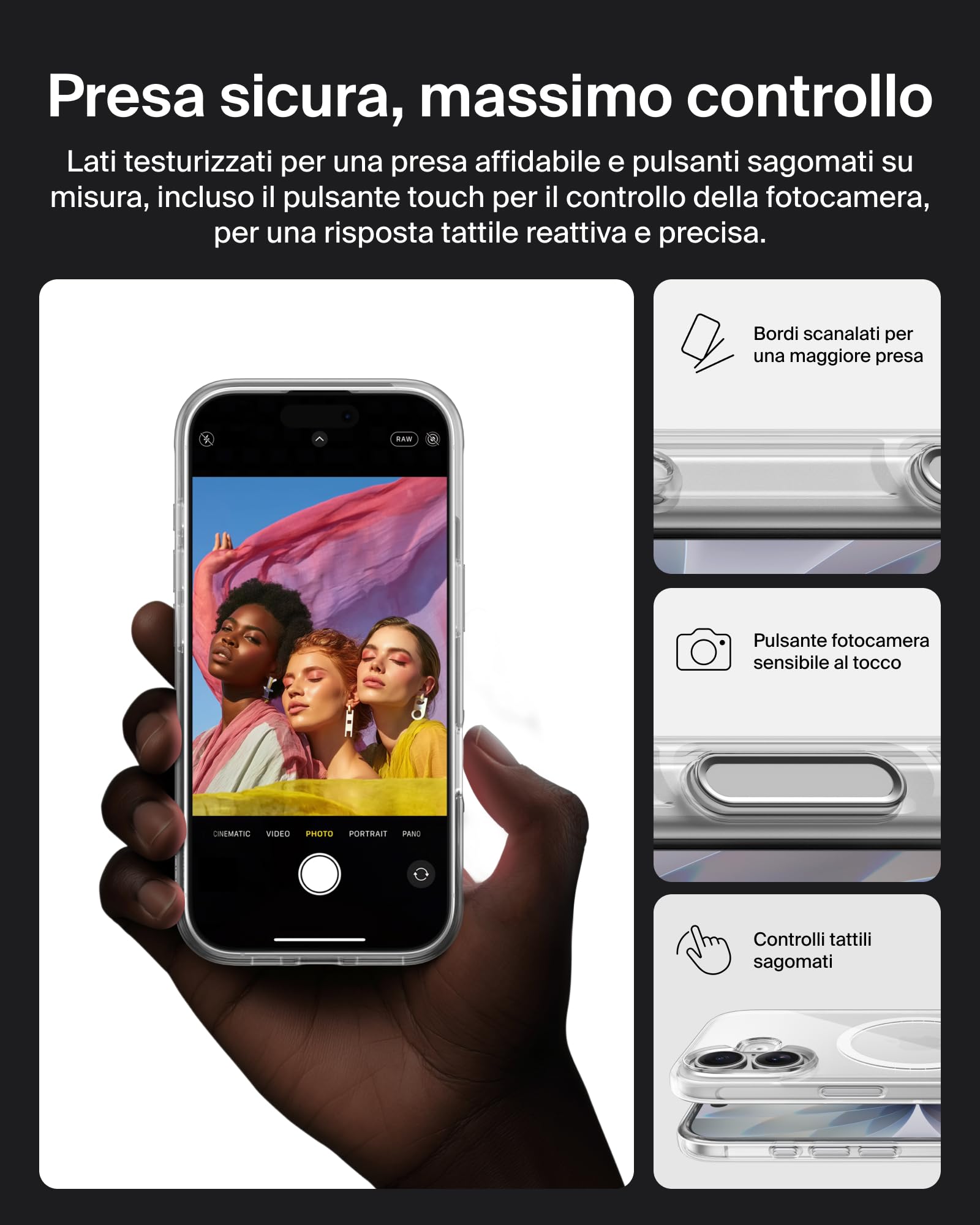 belkin-sheerforce-clear-cover-per-iphone-17-compatibile-magsafe-custodia-traspar image 3