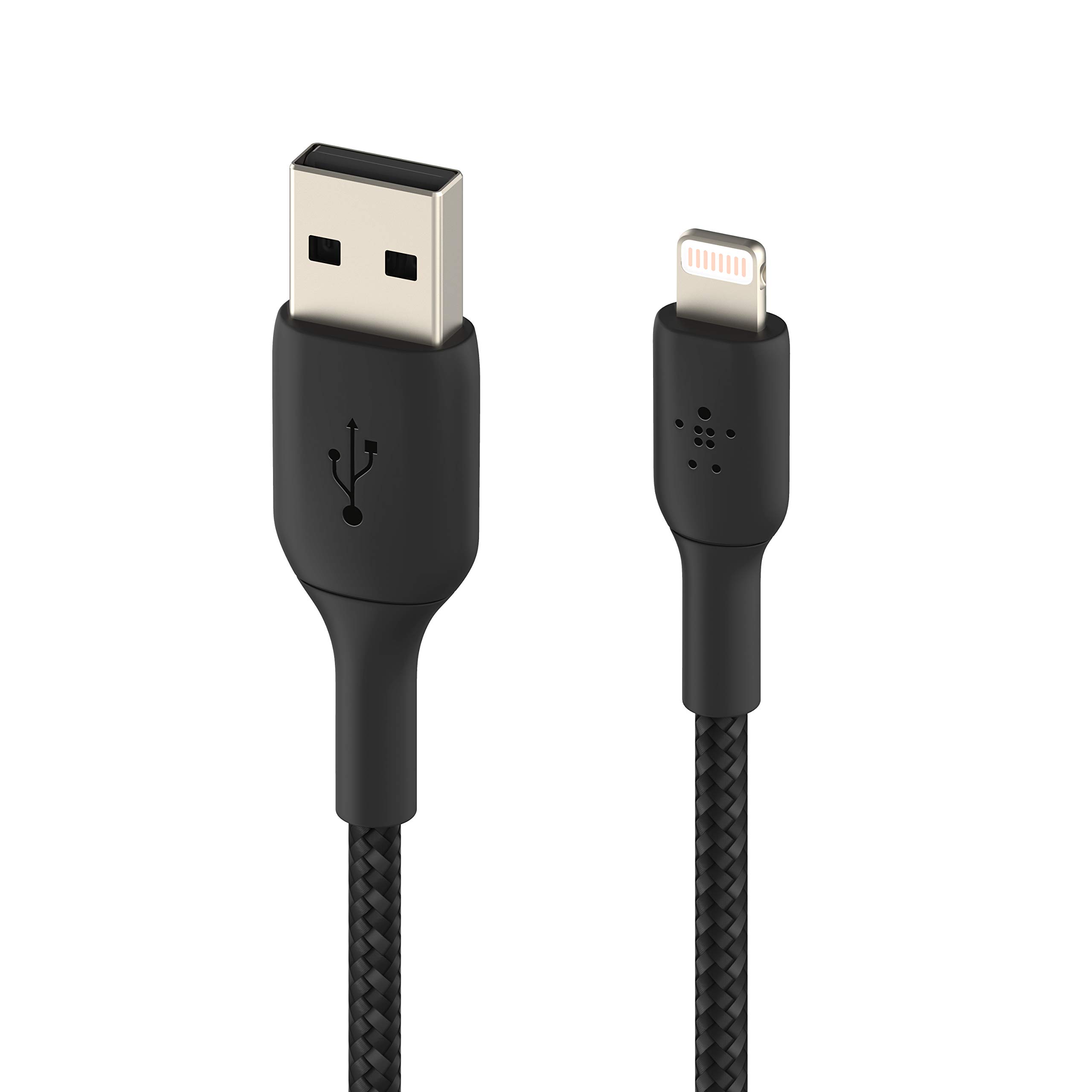 belkin-boostcharge-cavo-usb-a-a-lightning-intrecciato-in-nylon-3-m-nero-certific image 2