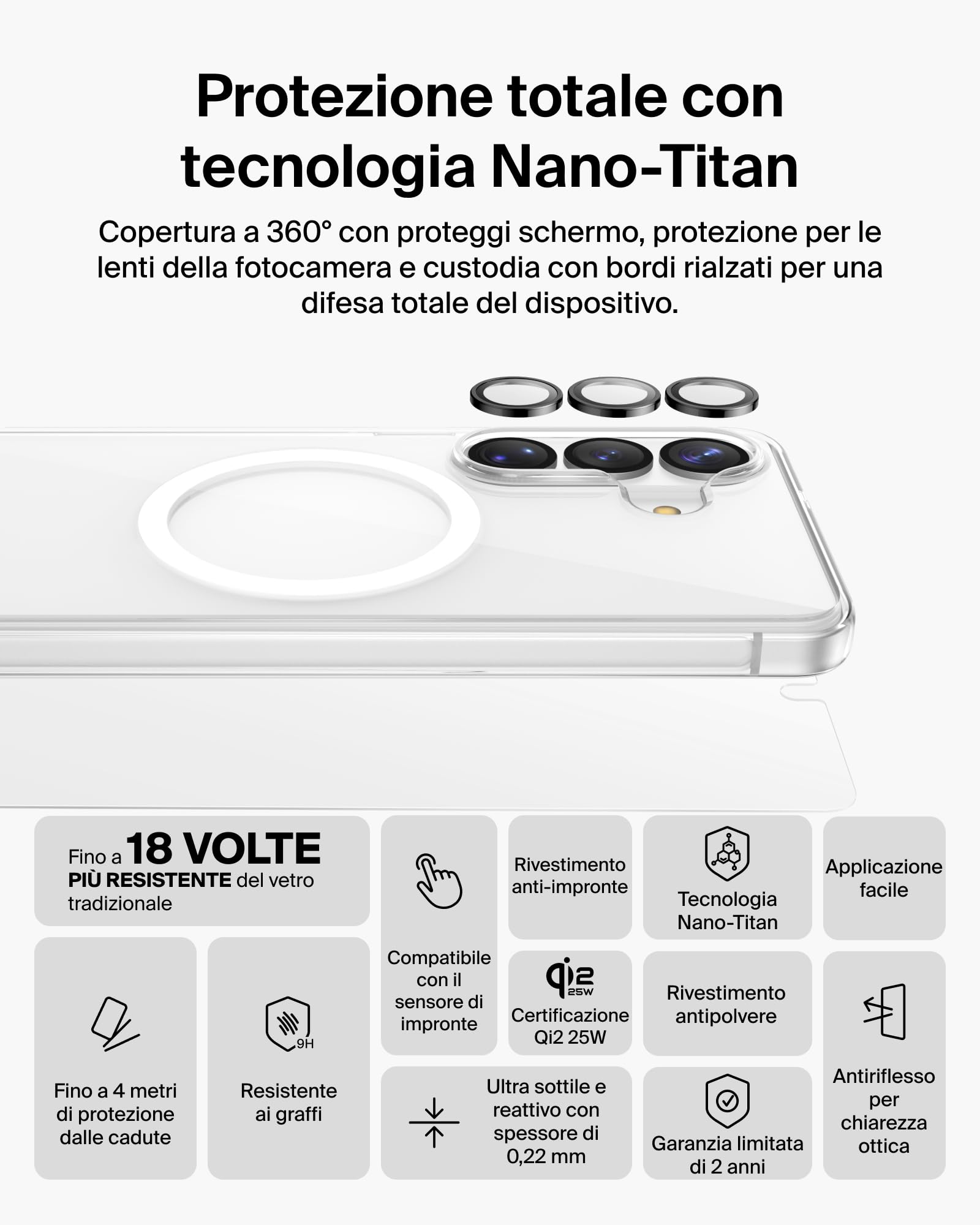 belkin-screenforce-titan-kit-protezione-360-per-samsung-galaxy-s26-cover-sheerfo image 2
