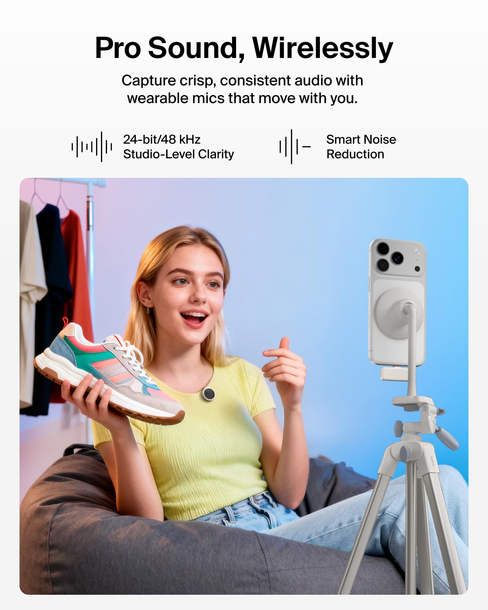 belkin-stage-microfono-wireless-a-clip-2-microfoni-lavalier-omnidirezionali-24-b image 3