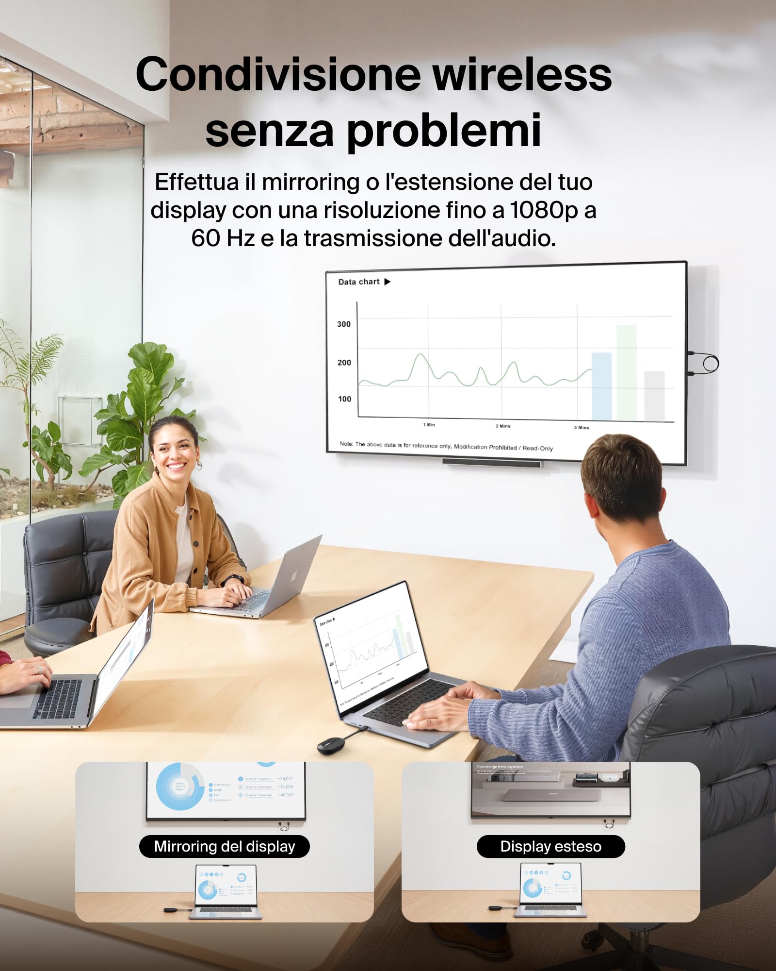 belkin-connectair-adattatore-hdmi-wireless-trasmettitore-e-ricevitore-plug-and-p image 2