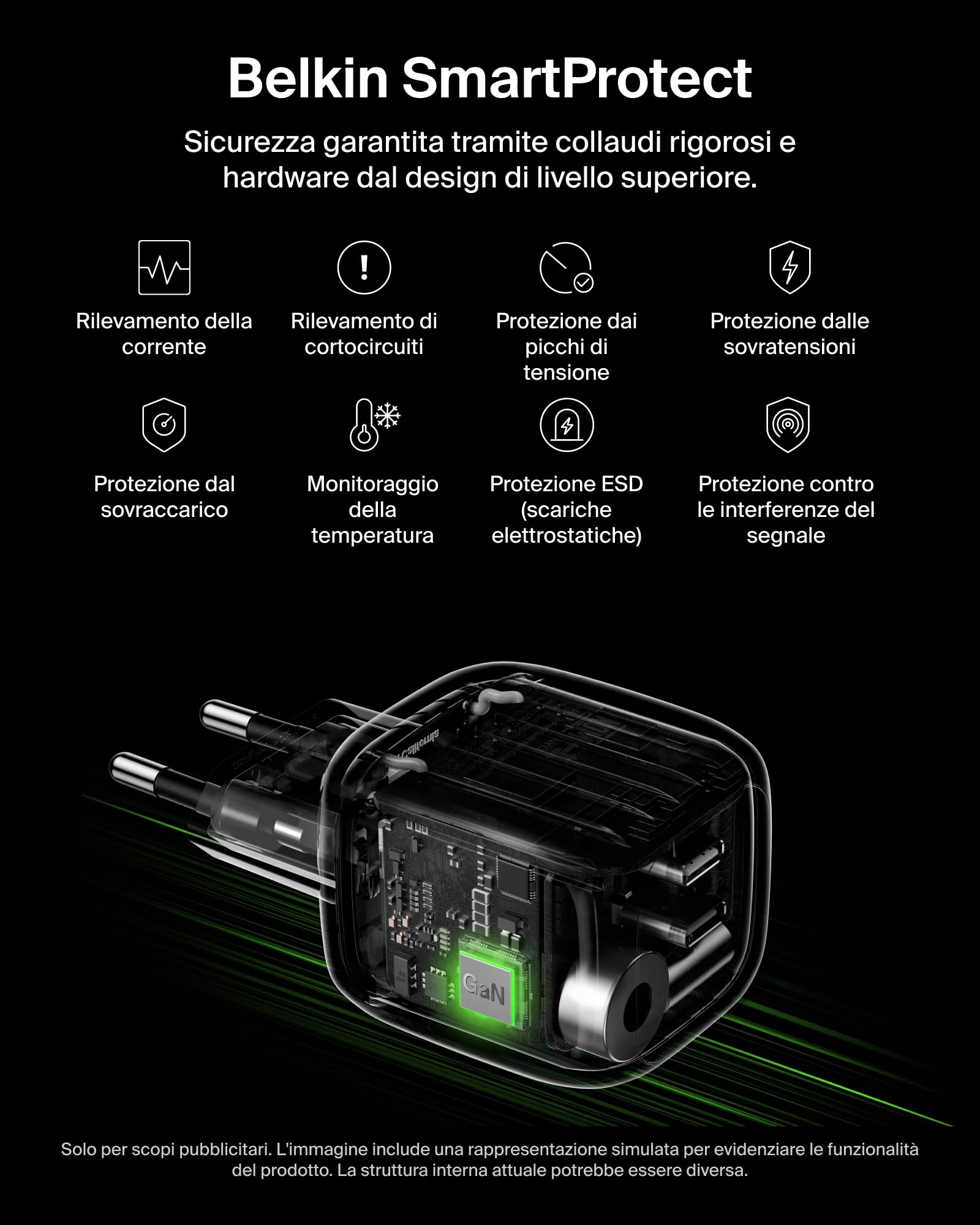 belkin-caricatore-usb-c-dual-porta-50w-gan-pd-3-1-ricarica-rapida-per-macbook-ip image 6
