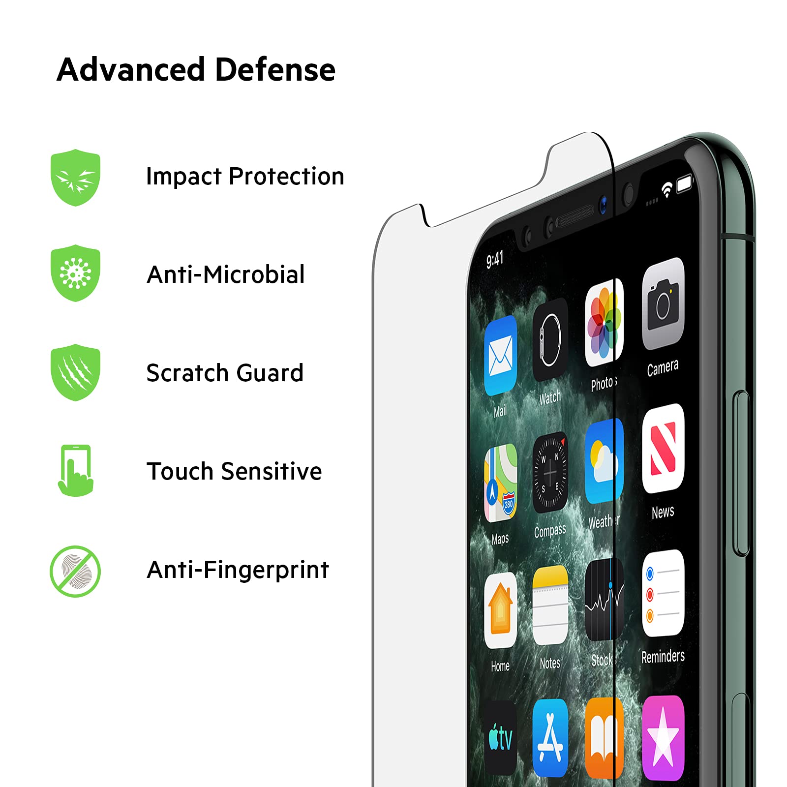 belkin-screenforce-temperedglass-antimicrobico-proteggi-schermo-in-vetro-tempera image 2