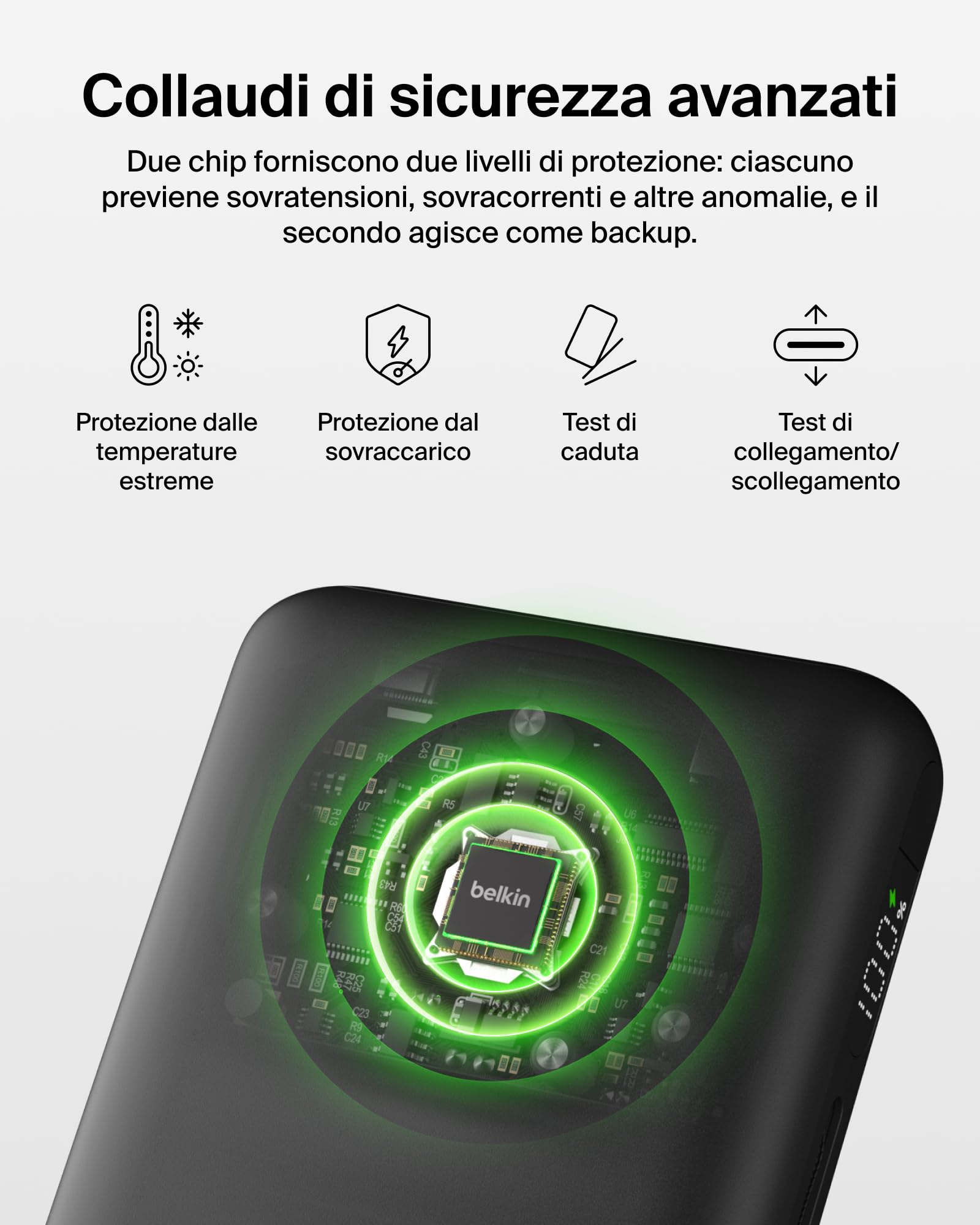 belkin-ultracharge-pro-power-bank-25000-mah-con-cavo-usb-c-integrato-usb-pd-158w image 7