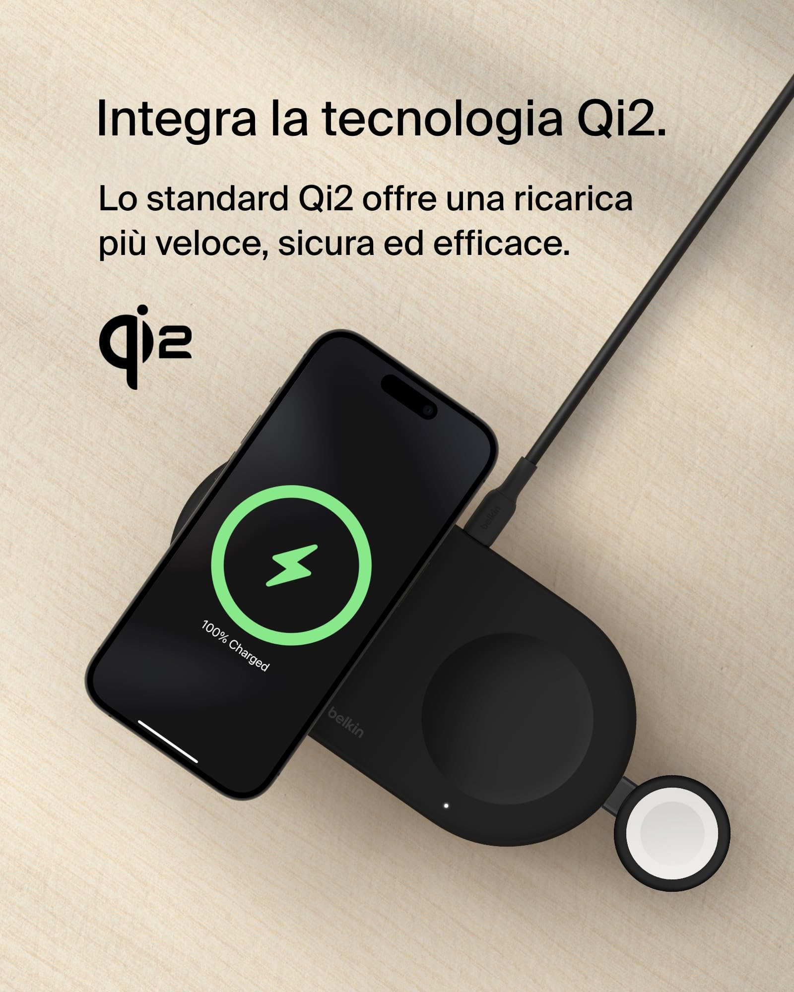 belkin-boostcharge-pro-tappetino-di-ricarica-wireless-3-in-1-qi2-magnetico-15-w- image 4