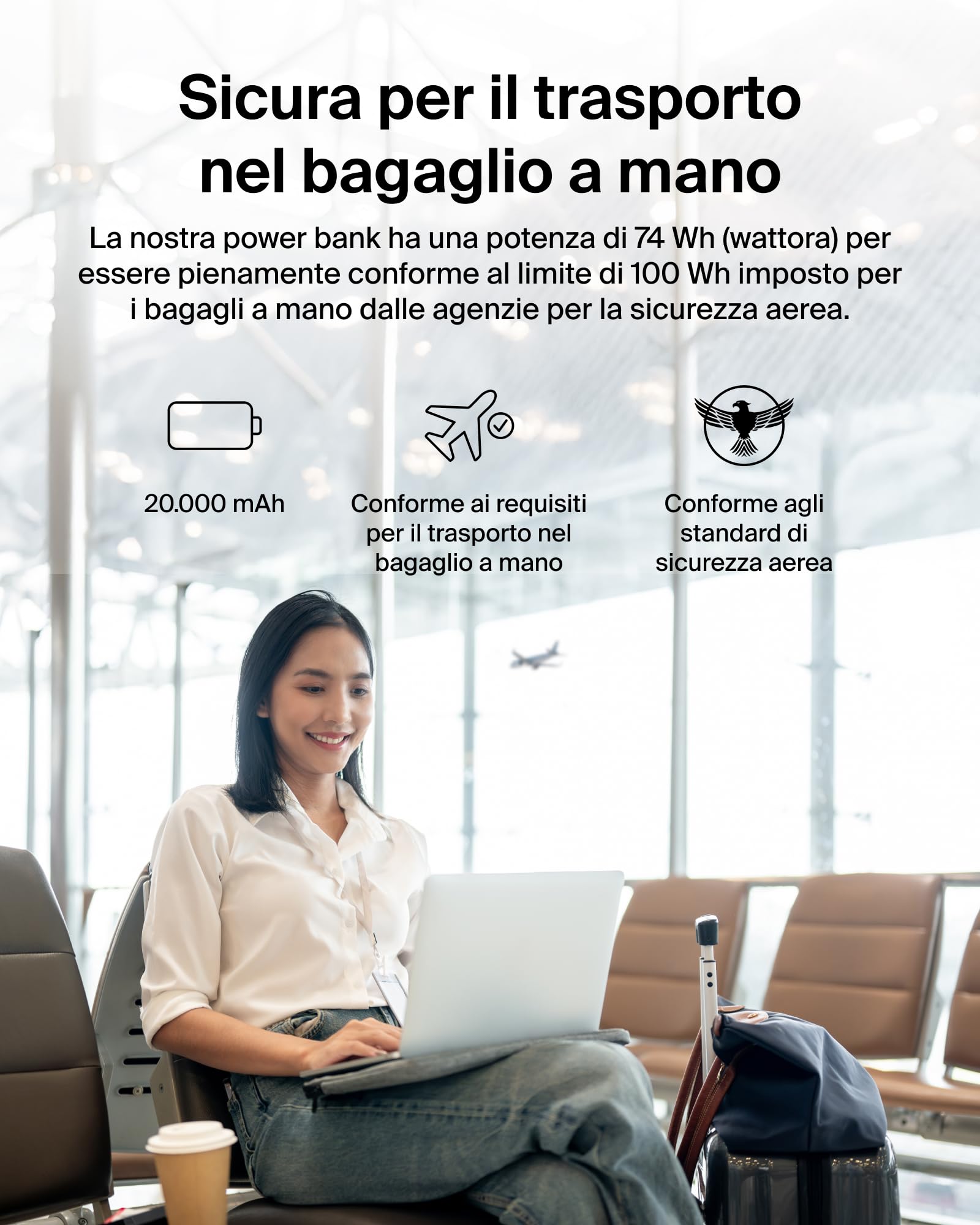 belkin-boostcharge-power-bank-20000-mah-compatta-con-3-porte-usb-c-usb-a-e-power image 8
