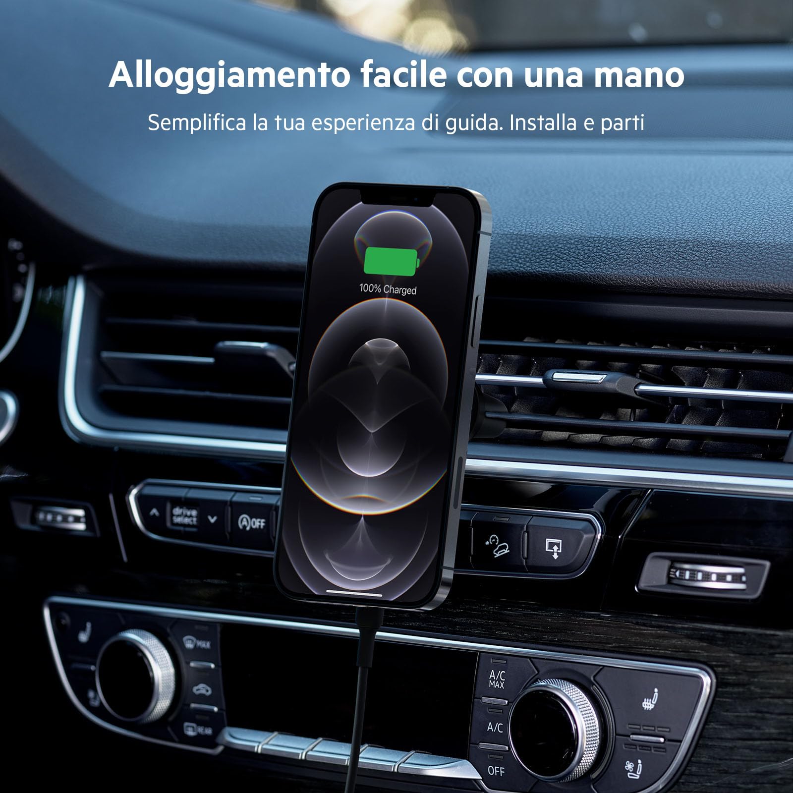 belkin-boostcharge-supporto-auto-magnetico-con-caricatore-wireless-magsafe-10-w- image 5