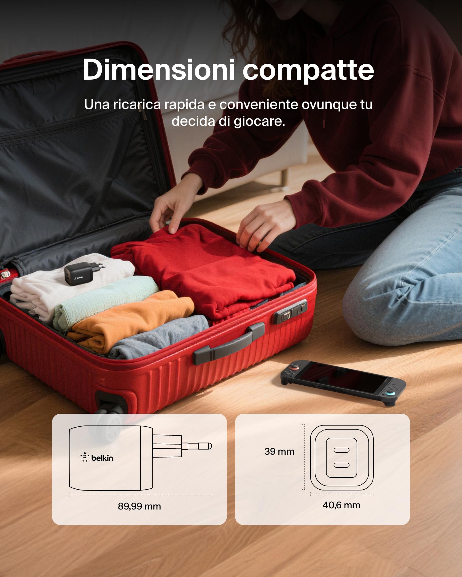 belkin-gaming-doppio-caricatore-da-muro-usb-c-65w-gan-pd-3-0-pps-ricarica-rapida image 5