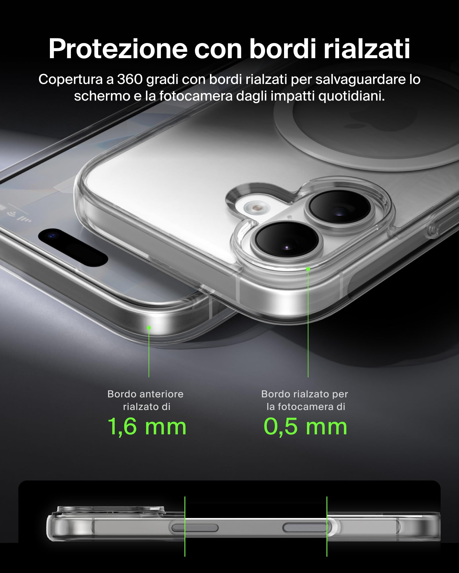 belkin-sheerforce-clear-cover-per-iphone-17-compatibile-magsafe-custodia-traspar image 6